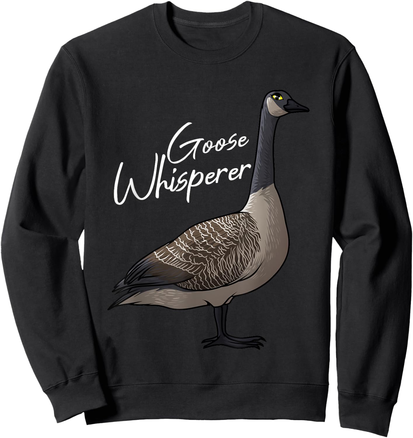 Funny Goose Designs For Toddlers Kids Farm Bird Whisperers Sweatshirt - Sweatshirt | Black
