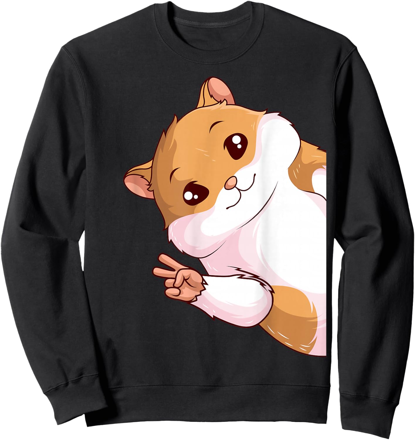 Hamster Children Girls Boys Sweatshirt - Sweatshirt | Black
