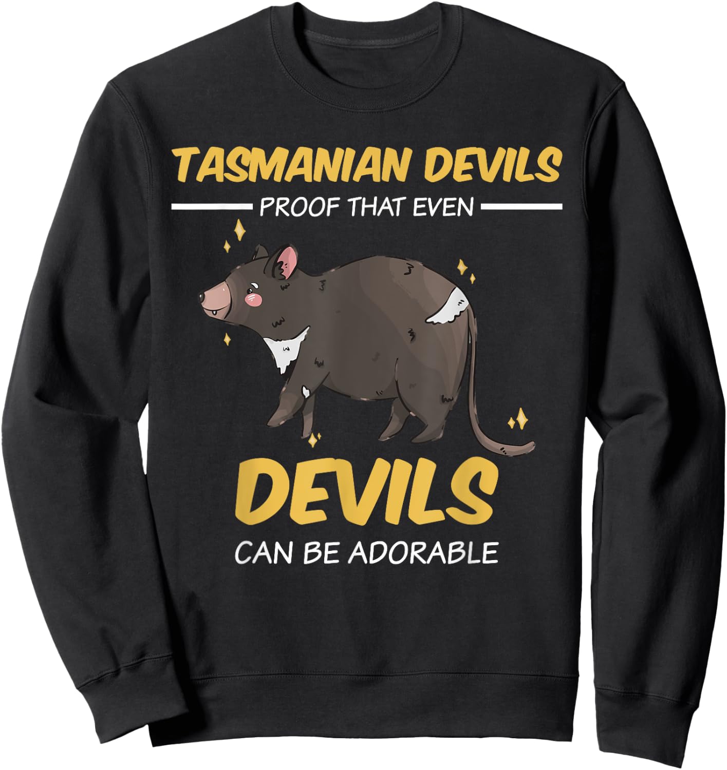 Proof that even Devils can be adorable | Tasmanian Devil Sweatshirt - Sweatshirt | Black