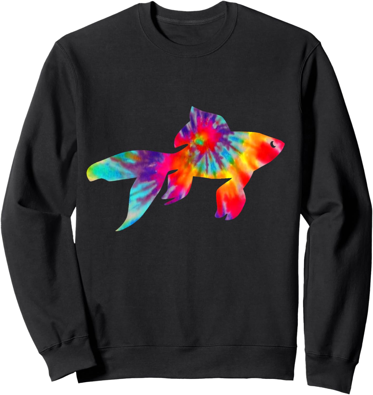 Goldfisch Tie Dye Vintage Pet Fish Aquarium Sweatshirt - Sweatshirt | Black