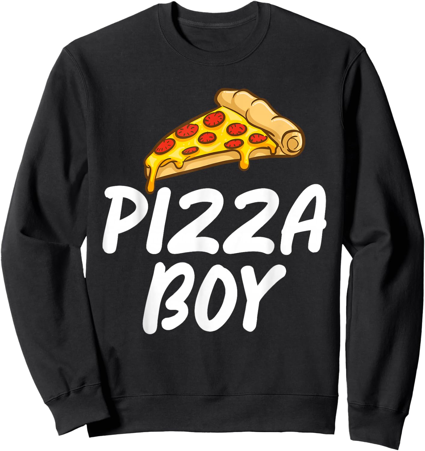Pizza Boy Snack Pizzalove Pizza Sweatshirt - Sweatshirt | Black