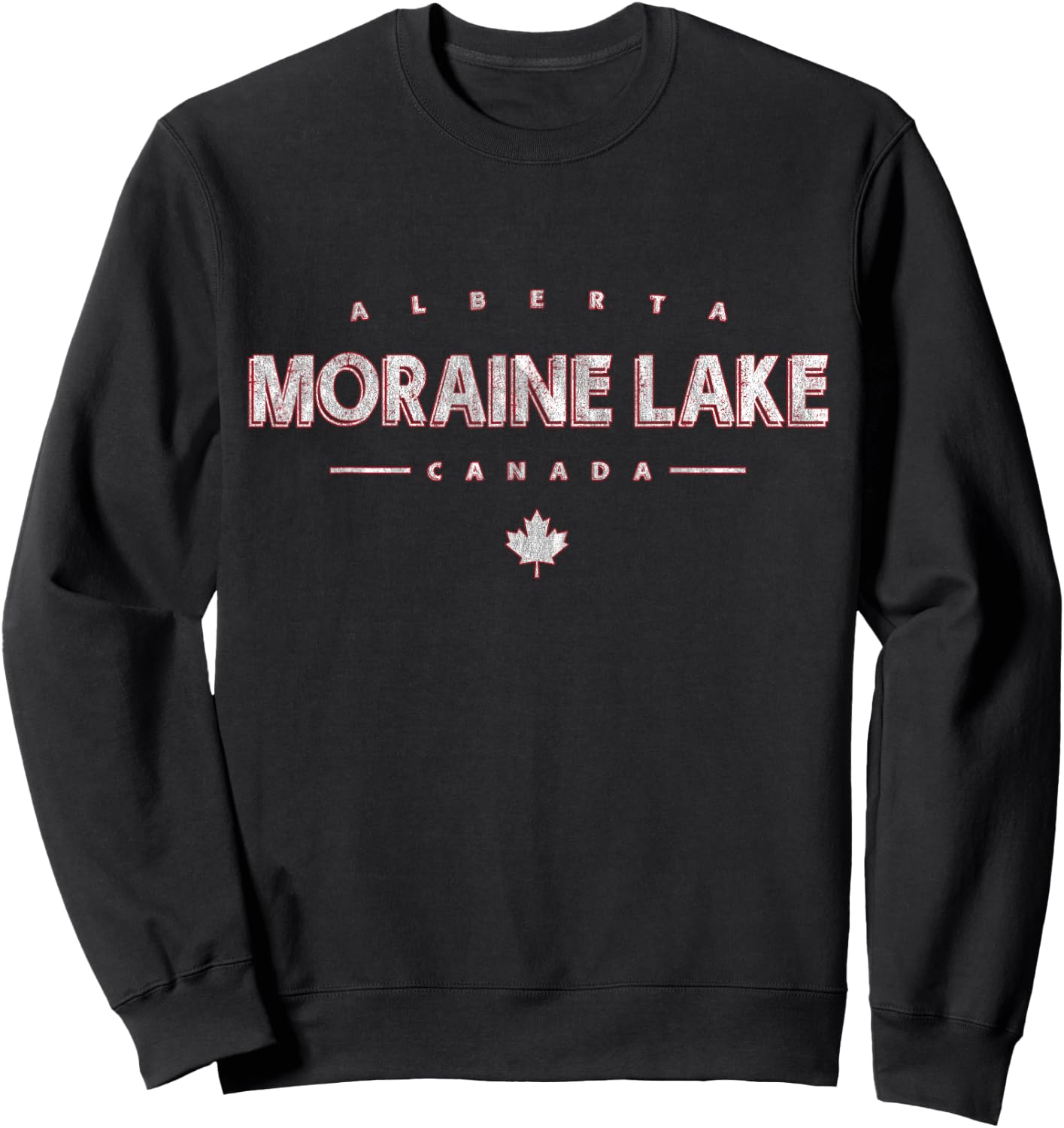 Moraine Lake Alberta Canada - Moraine Lake Canada Sweatshirt - Sweatshirt | Black