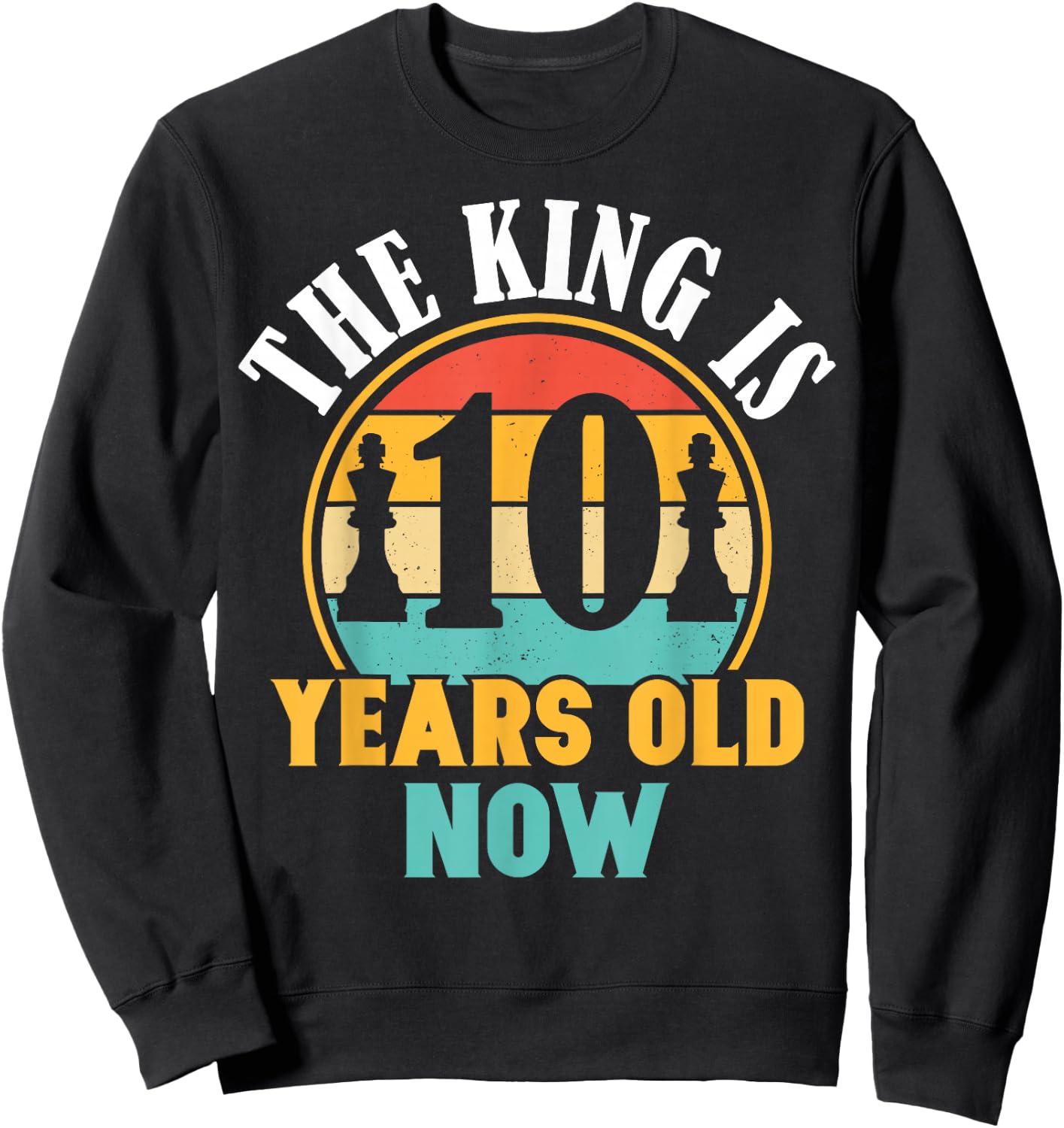 Chess Lover 10th Birthday Chess 10 Years Old Boy Birthday Sweatshirt - Sweatshirt | Black