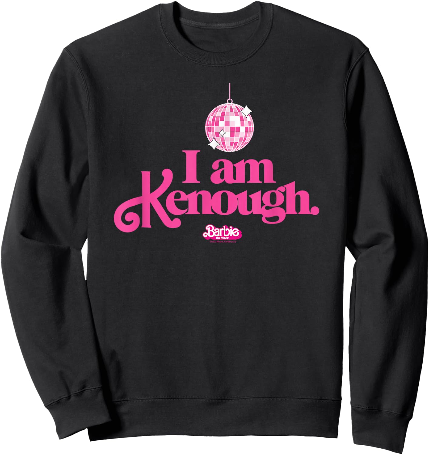 Barbie The Movie - I Am Kenough Disco Ball Sweatshirt - Sweatshirt | Black