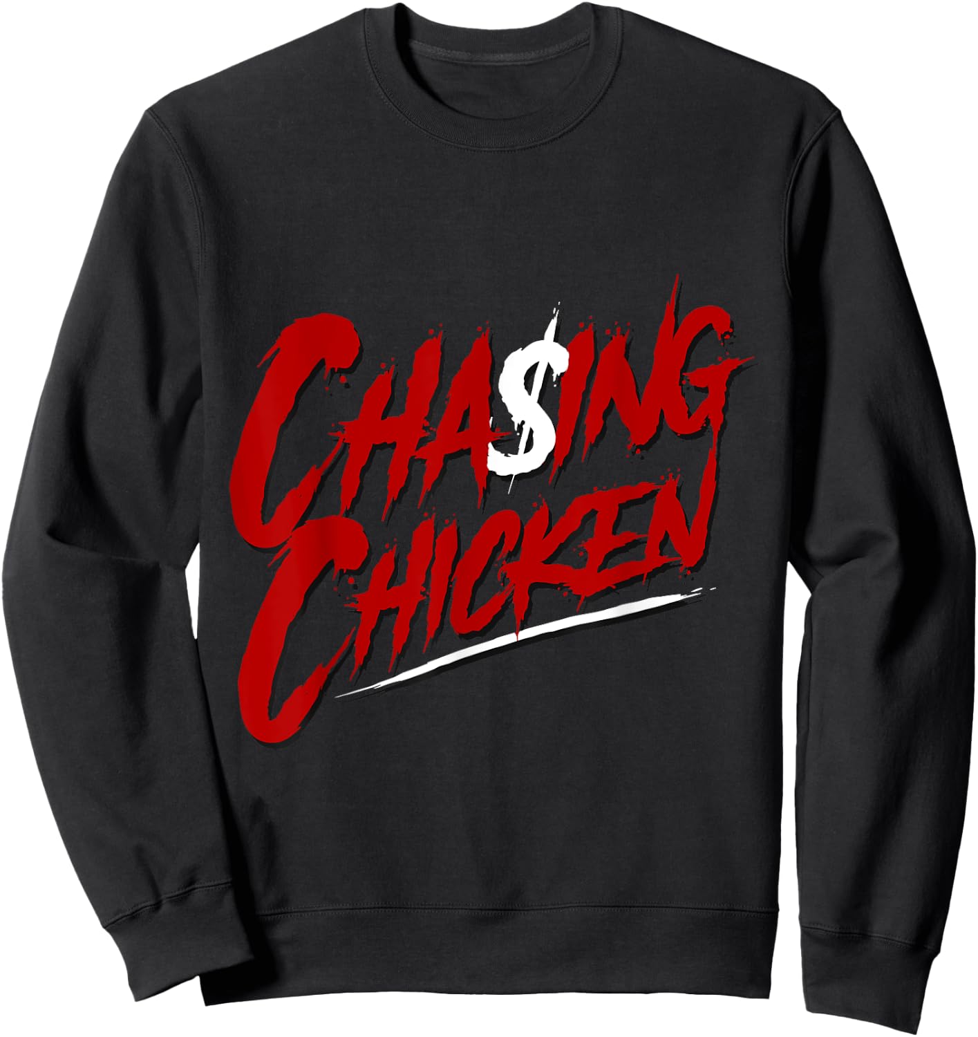 Chasing Chicken, Rap shirts, Get Money Chasing Chicken retro Sweatshirt - Sweatshirt | Black