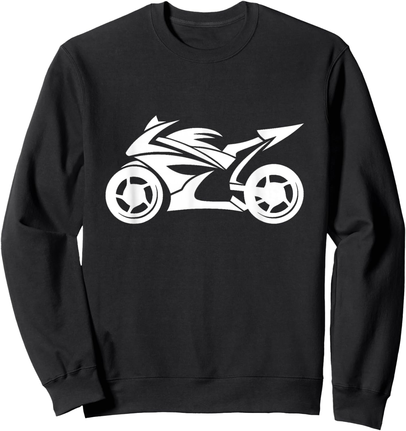 Ninja Motorcycle Silhouette Logo Sweatshirt - Sweatshirt | Black