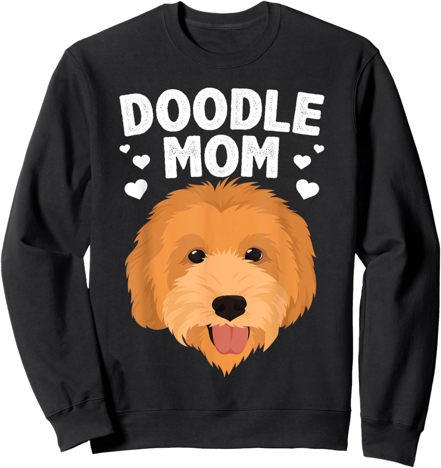 Cool Doodle Mom Girls Mama Golden Doodle Dog Owner Sweatshirt - Sweatshirt | Black