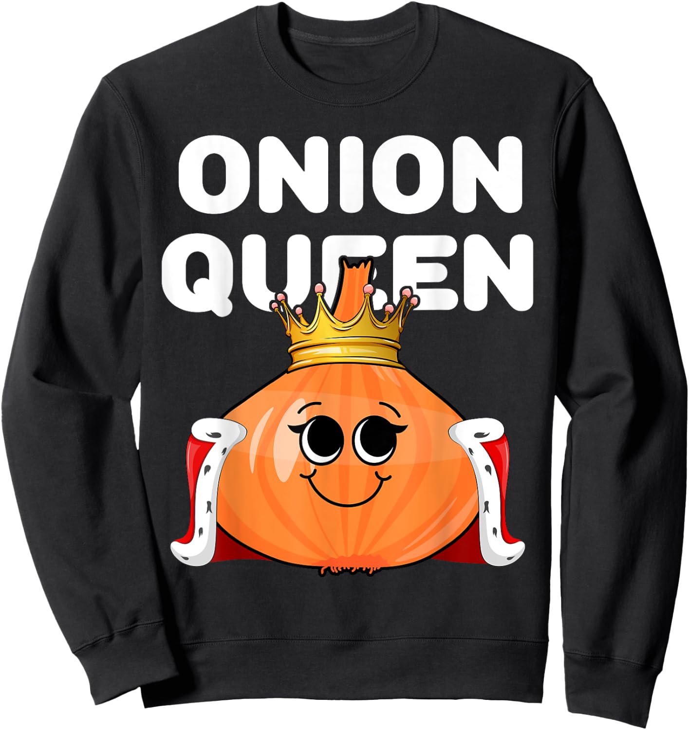 Onion Queen | Onion | Girls Onion Sweatshirt - Sweatshirt | Black