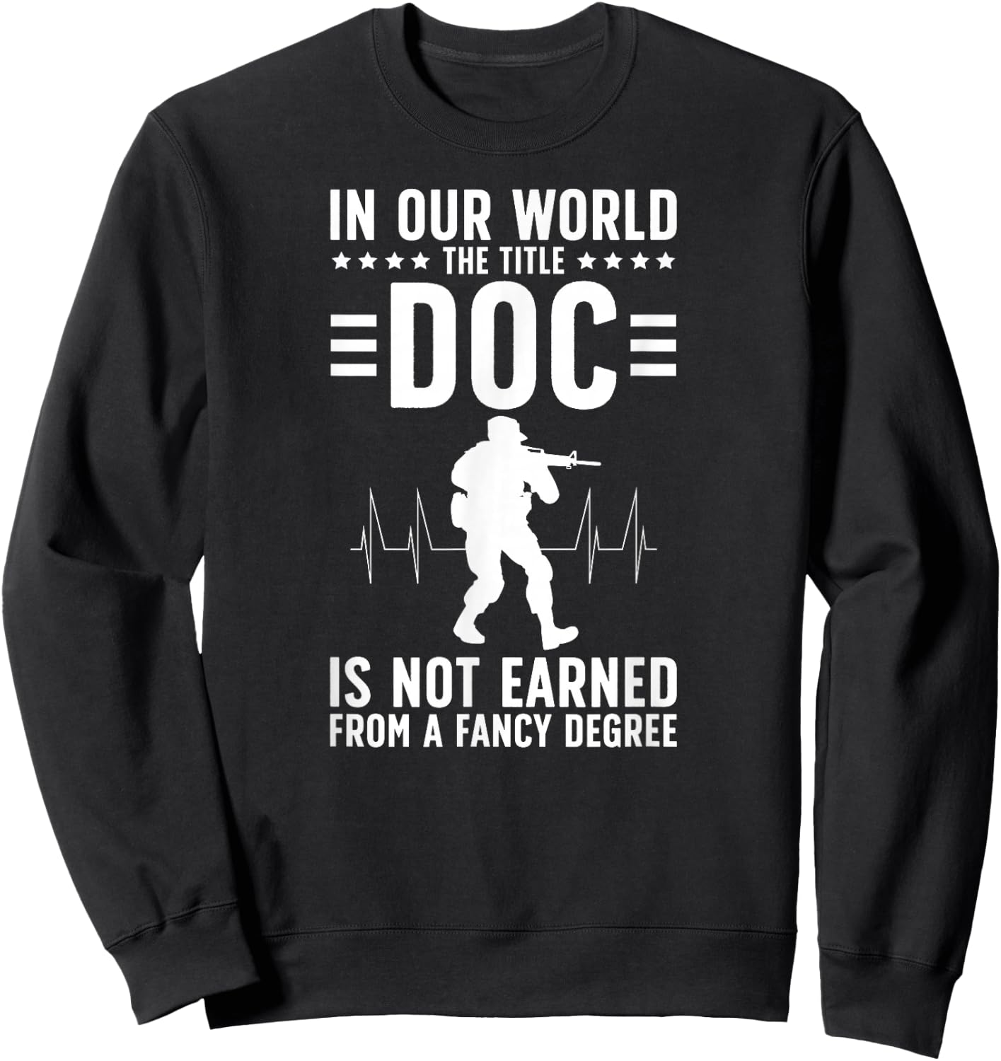 The Title Doc Combat Medic Combat Medics Sweatshirt - Sweatshirt | Black