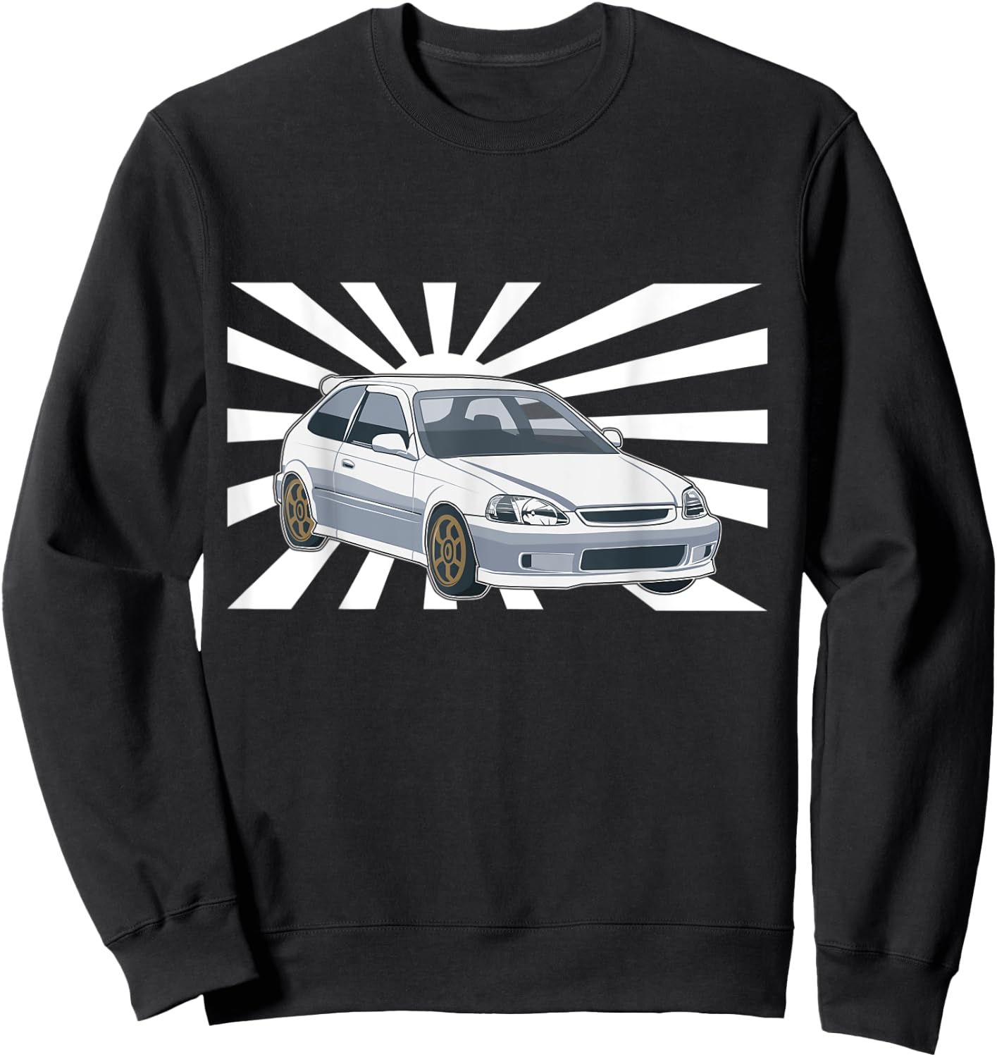 JDM Japan Motorsport tuning car 90s Sweatshirt - Sweatshirt | Black