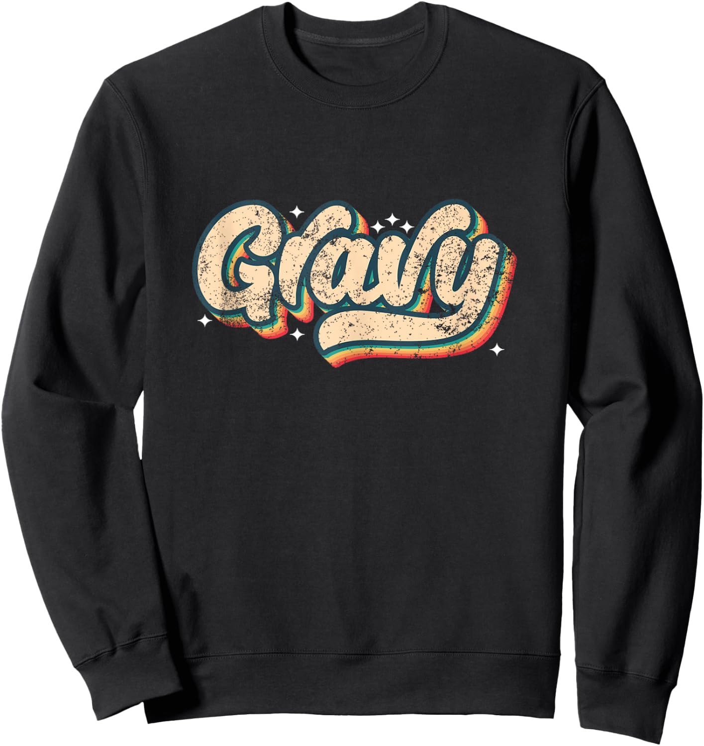 Gravy Shirt Vintage Look Slang A 70s Costume Or 80s Costume Sweatshirt - Sweatshirt | Black