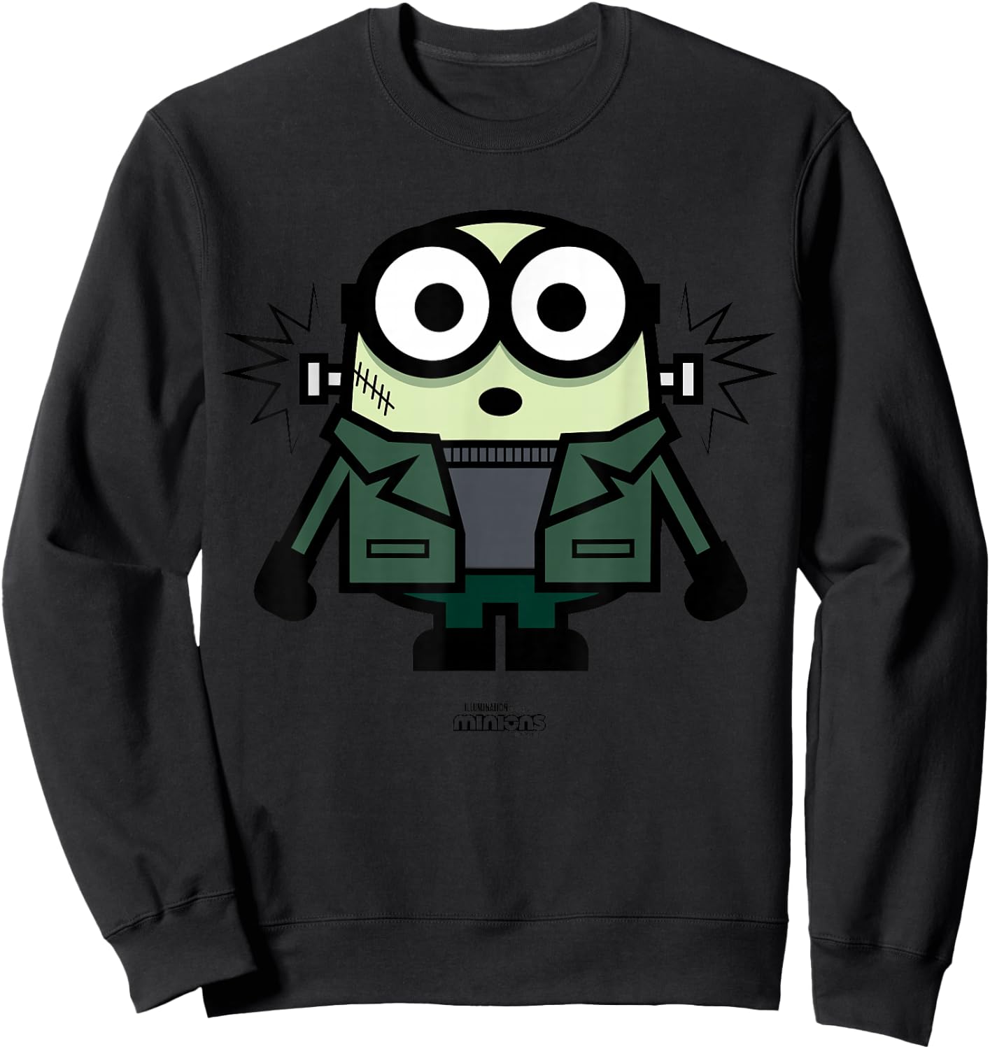 Minions Monsters Frankenbob Shocking Halloween Sweatshirt - Sweatshirt | Black