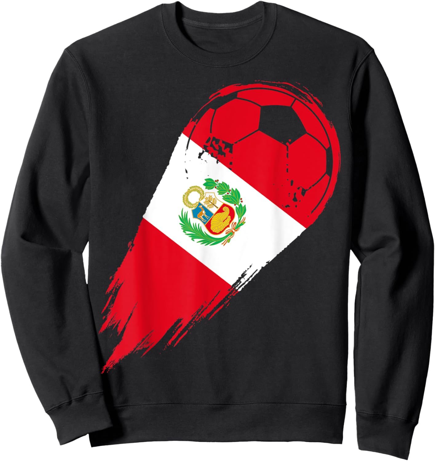 Soccer Player of Pride Peru Sweatshirt - Sweatshirt | Black