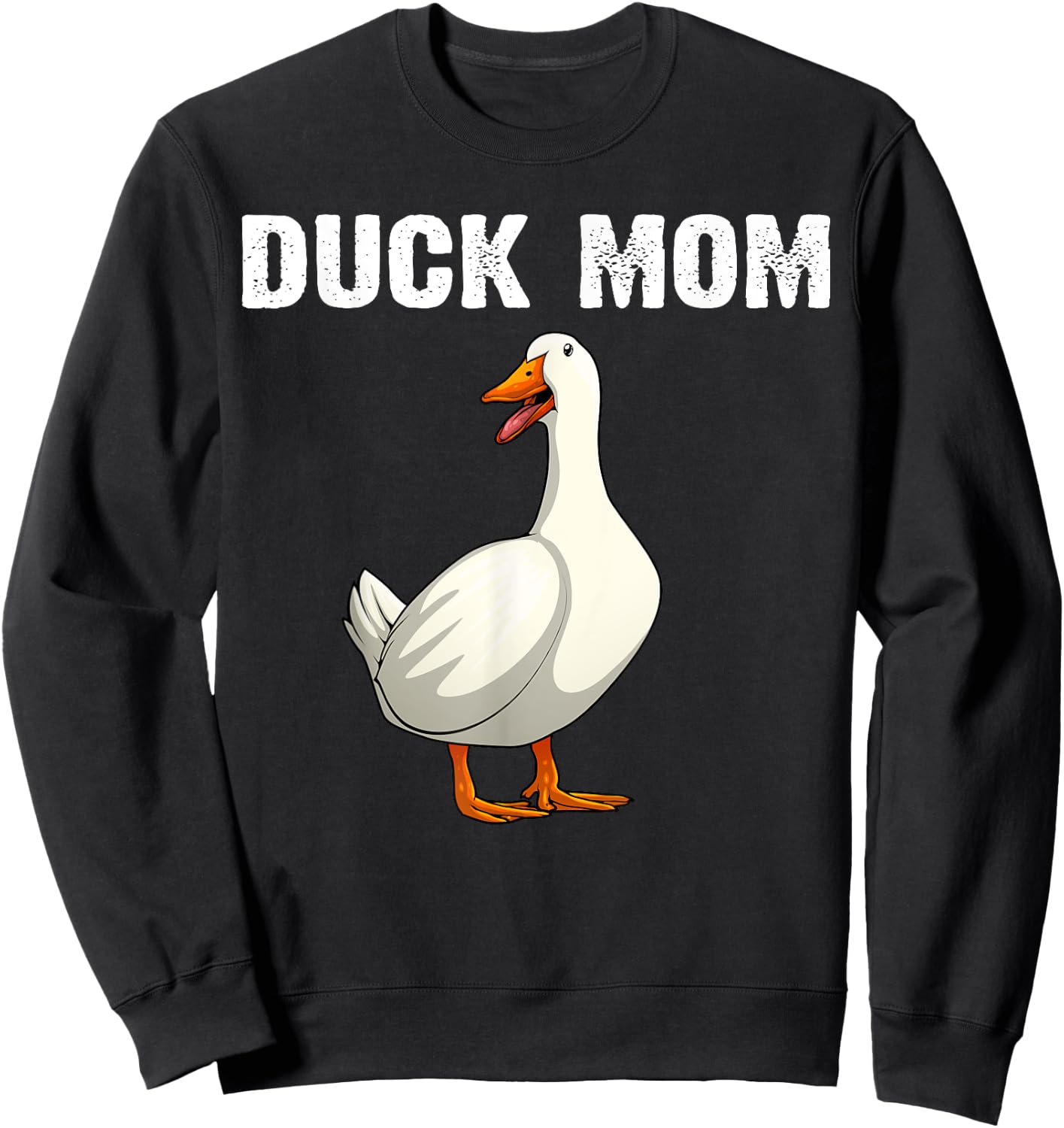 Cool Duck Mom Mother Mama Farm Animal Lover Ducks Sweatshirt - Sweatshirt | Black
