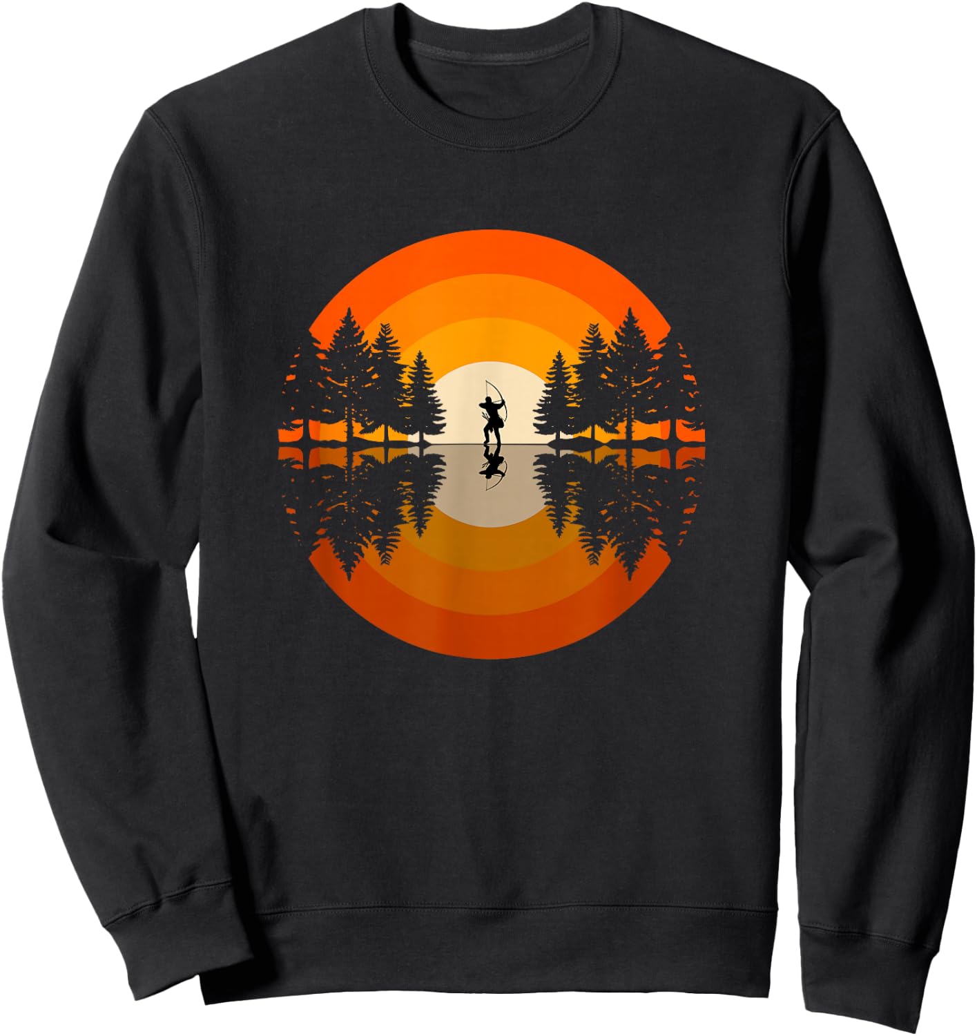 Archer Archery Arrow Bow Sweatshirt - Sweatshirt | Black