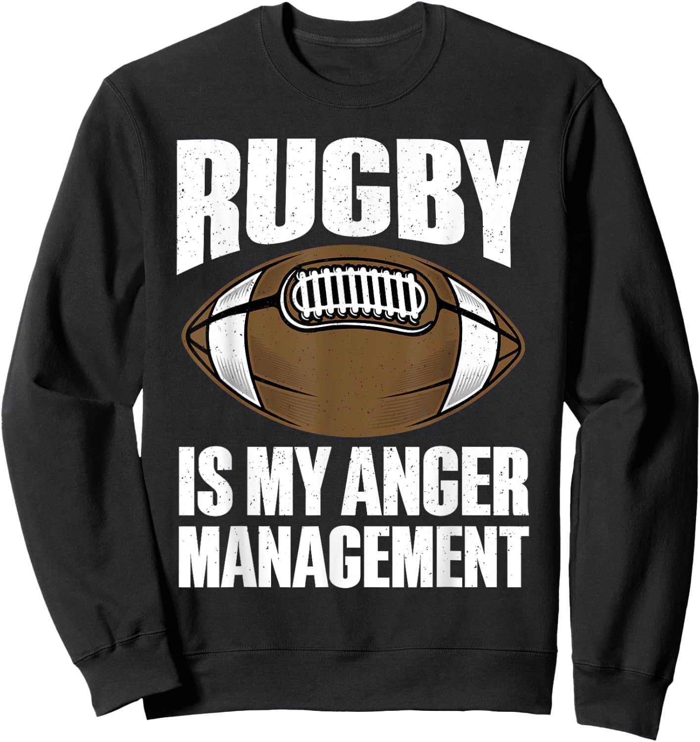 Funny Rugby Design Women Football Sport Rugby Player Sweatshirt - Sweatshirt | Black
