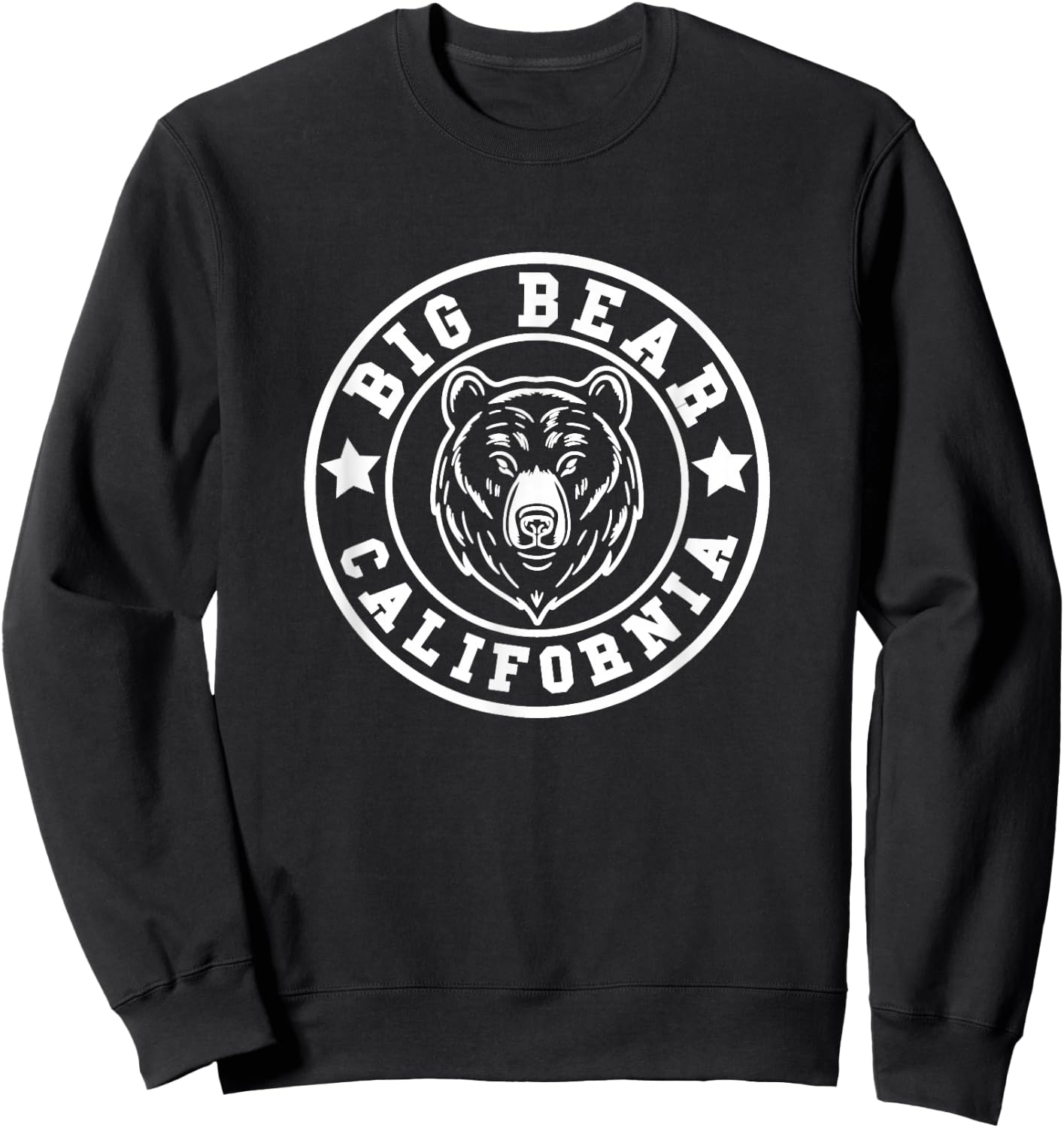 Big Bear - California - Athletic Throwback Design - Classic Sweatshirt - Sweatshirt | Black