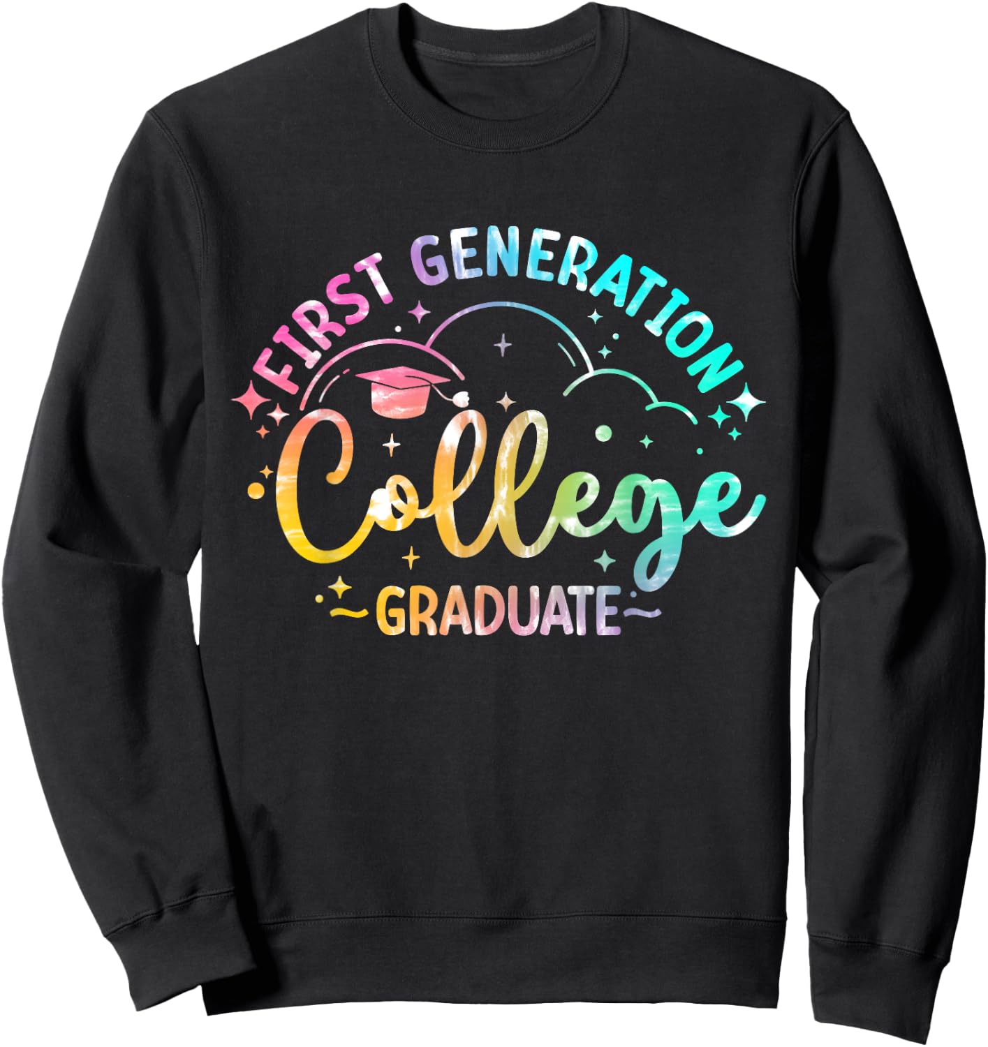 First Generation College Student First-Gen College Graduate Sweatshirt - Sweatshirt | Black
