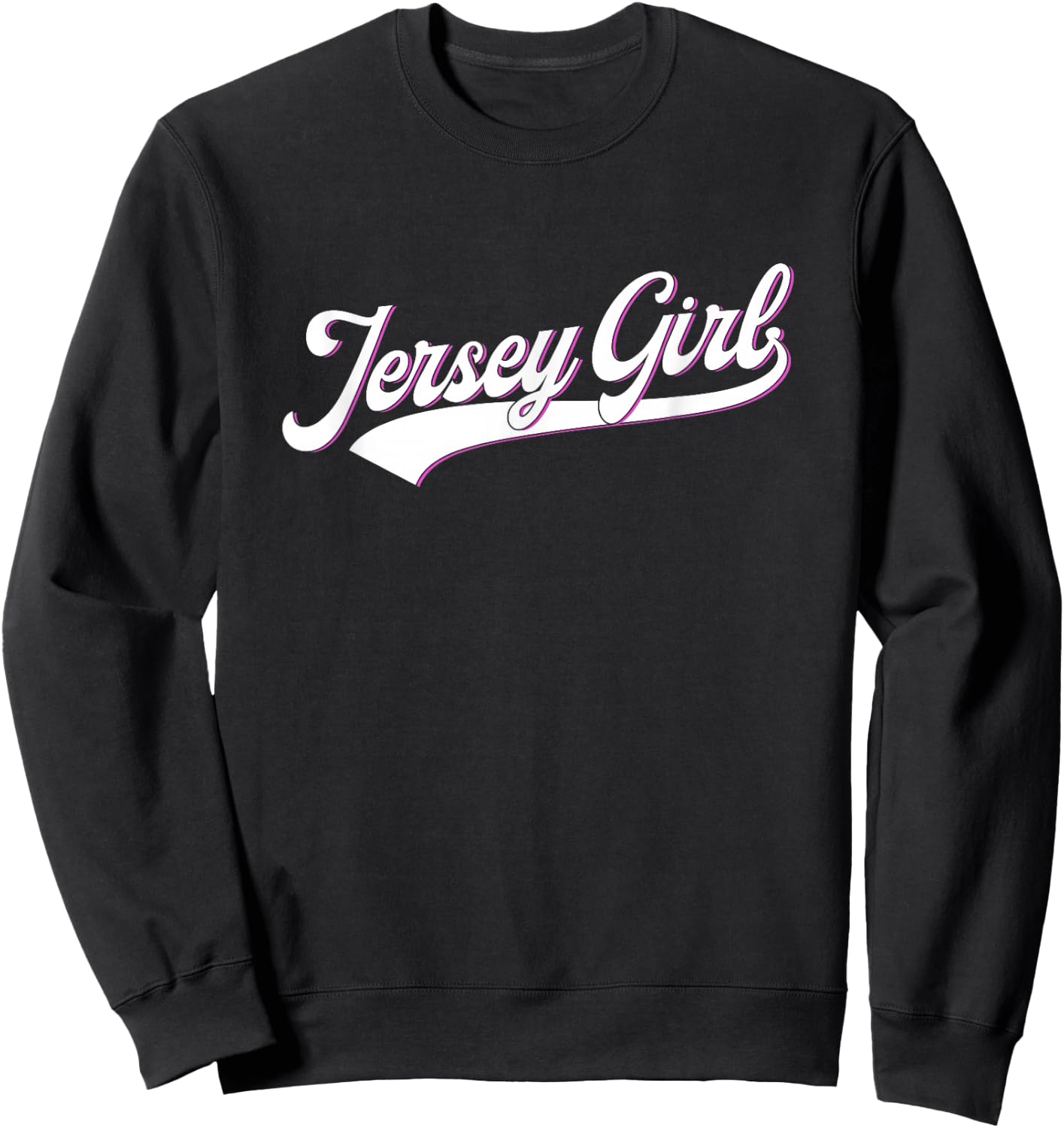 New Jersey State USA Jersey Girl for Girls, Women - Black, Small Sweatshirt - Sweatshirt | Black