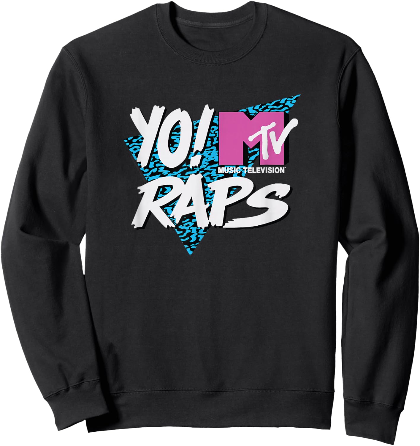Yo! MTV Raps - MTV Raps Art Sweatshirt - Sweatshirt | Black