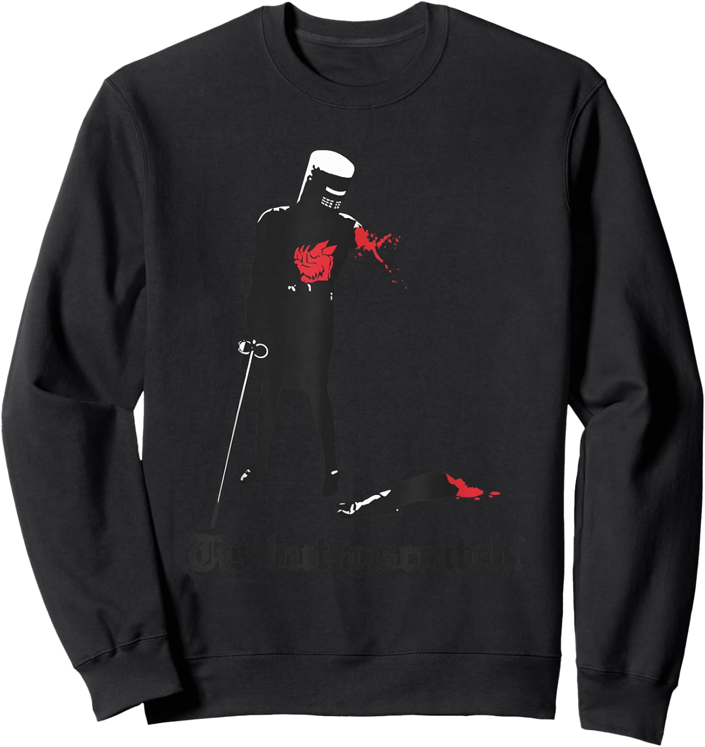 Tis But A Scratch! Apparel Sweatshirt - Sweatshirt | Black
