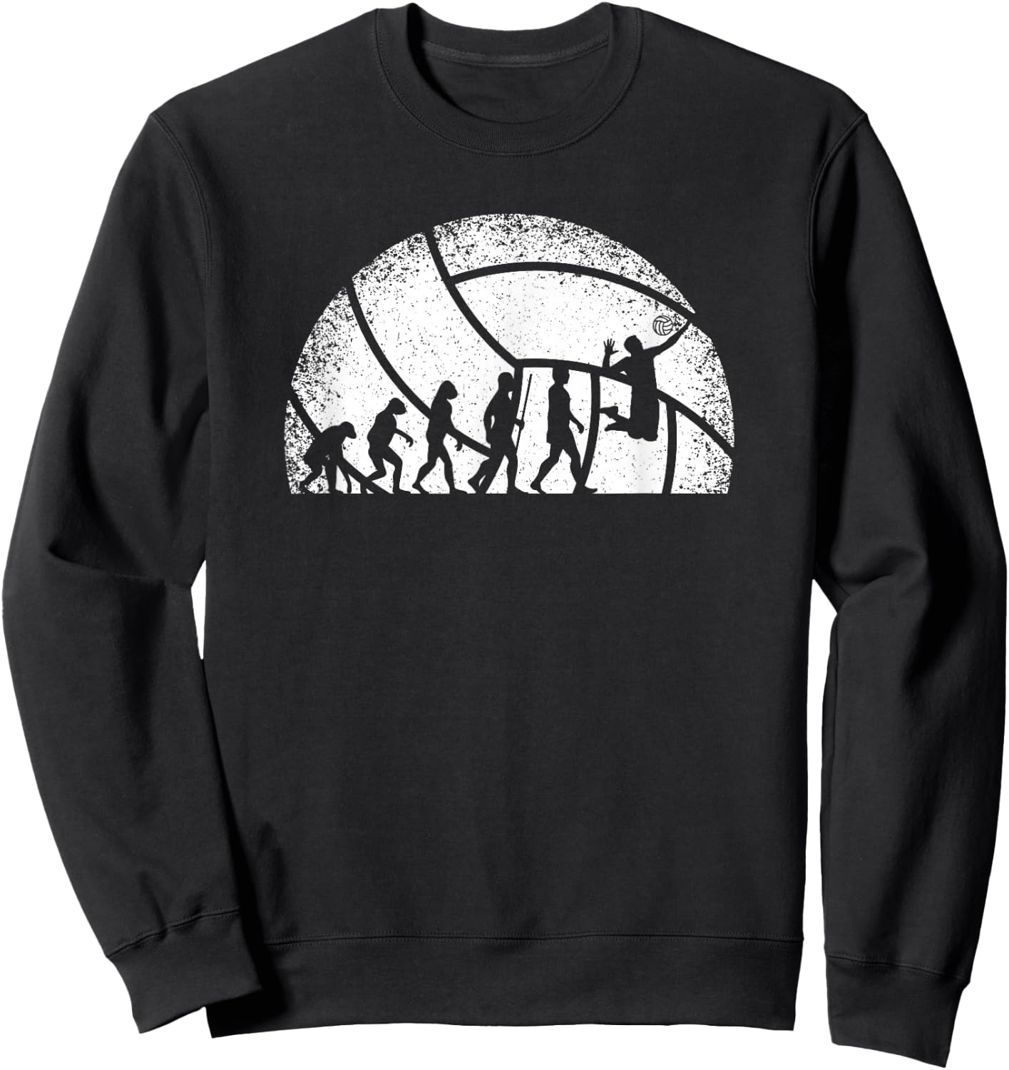 Volleyball Evolution Volleyball Player Women Men Boys Sweatshirt - Sweatshirt | Black
