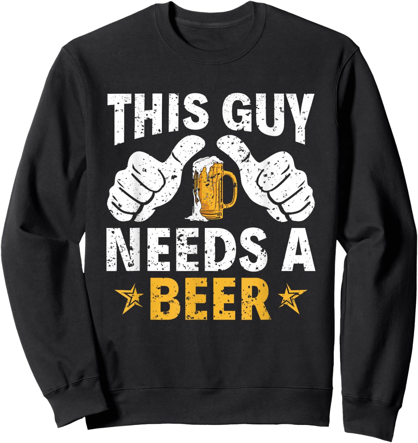 This Type Needs a Beer Funny Beer Drinker Sweatshirt - Sweatshirt | Black