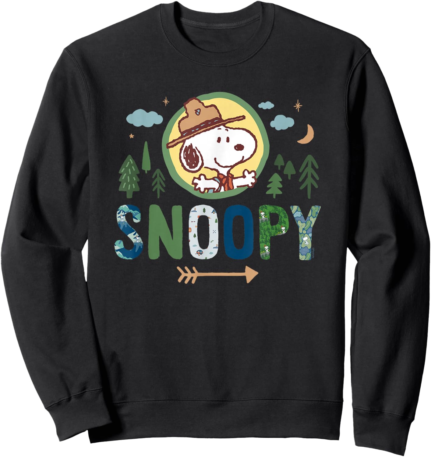 Peanuts - Ranger Snoopy Sweatshirt - Sweatshirt | Black
