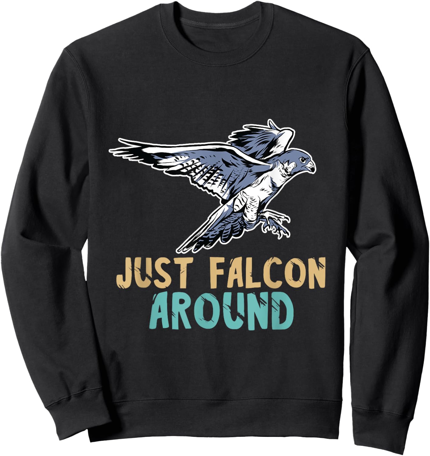 Falconry Just Falcon Around Falconer Falcon Flying Birder Sweatshirt - Sweatshirt | Black