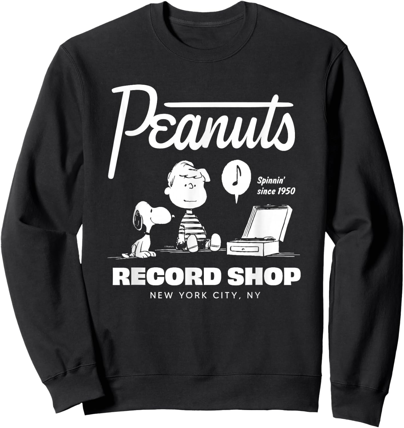 Peanuts - Peanuts Record Shop Sweatshirt - Sweatshirt | Black
