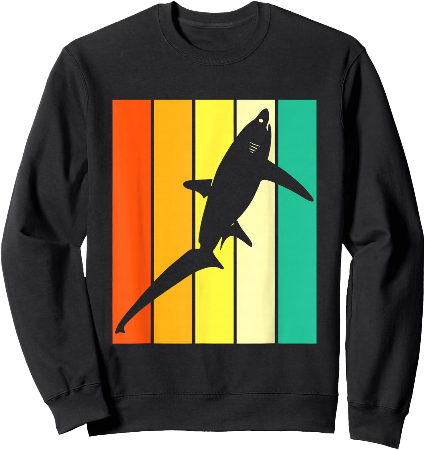 Vintage Thresher Shark Sweatshirt - Sweatshirt | Black