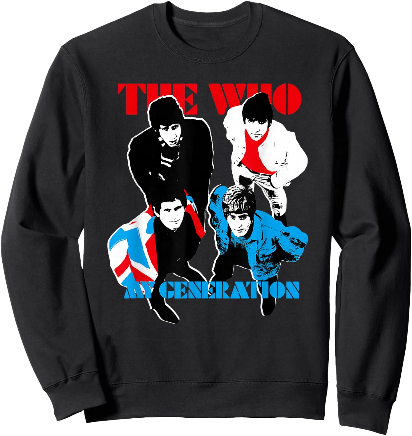 The Who Official My Generation - Black, -Adult, Short Sleeve, Classic Fit, Small Sweatshirt - Sweatshirt | Black