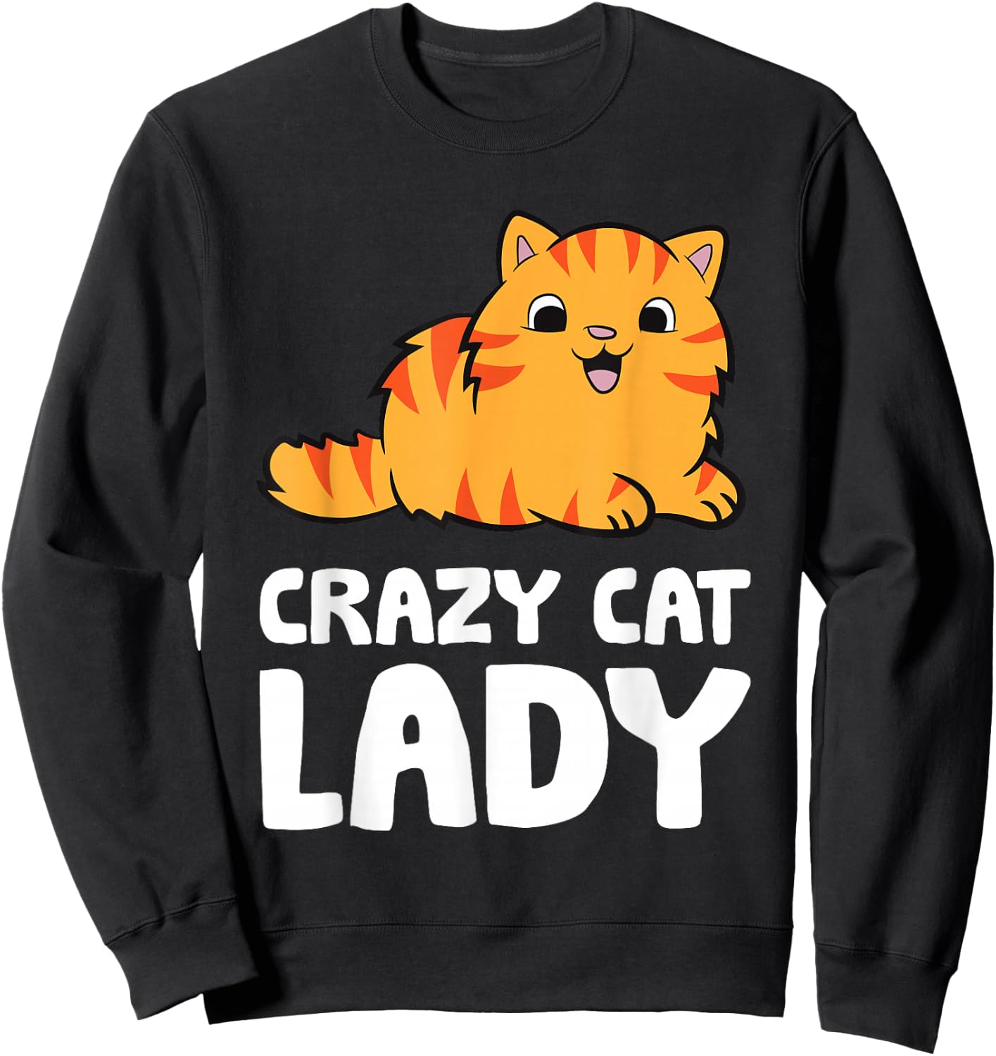 Crazy Cat Lady Pet Women Cat Sweatshirt - Sweatshirt | Black