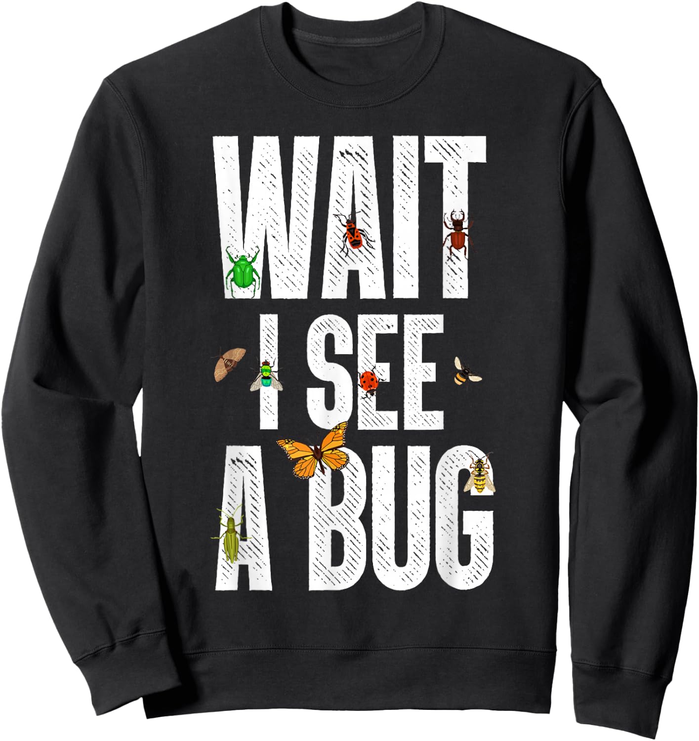 Cool Entomology Women Kids Lady Bug Lover Insect Sweatshirt - Sweatshirt | Black