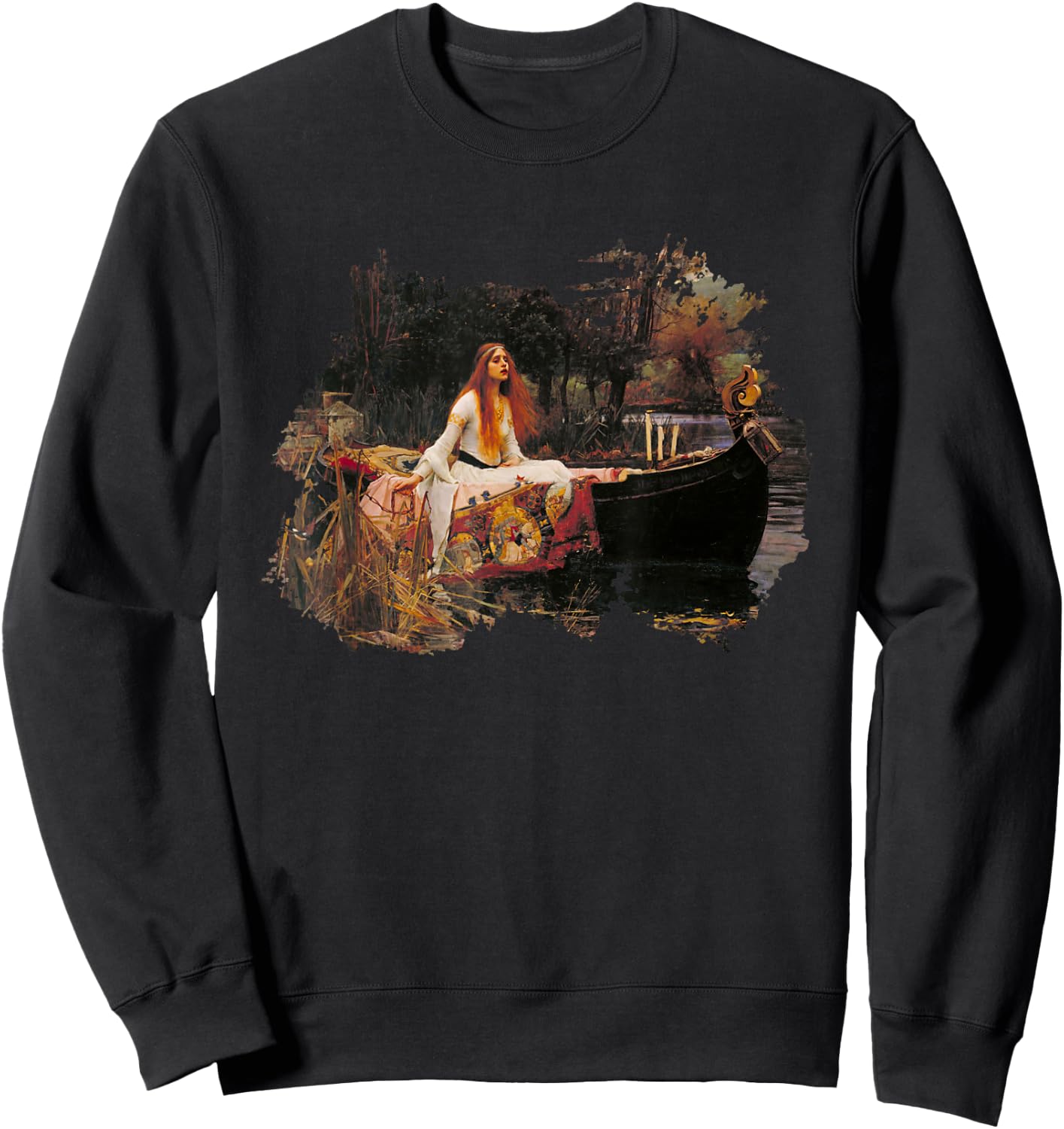 The Lady of Shalott Grunge Sweatshirt - Sweatshirt | Black