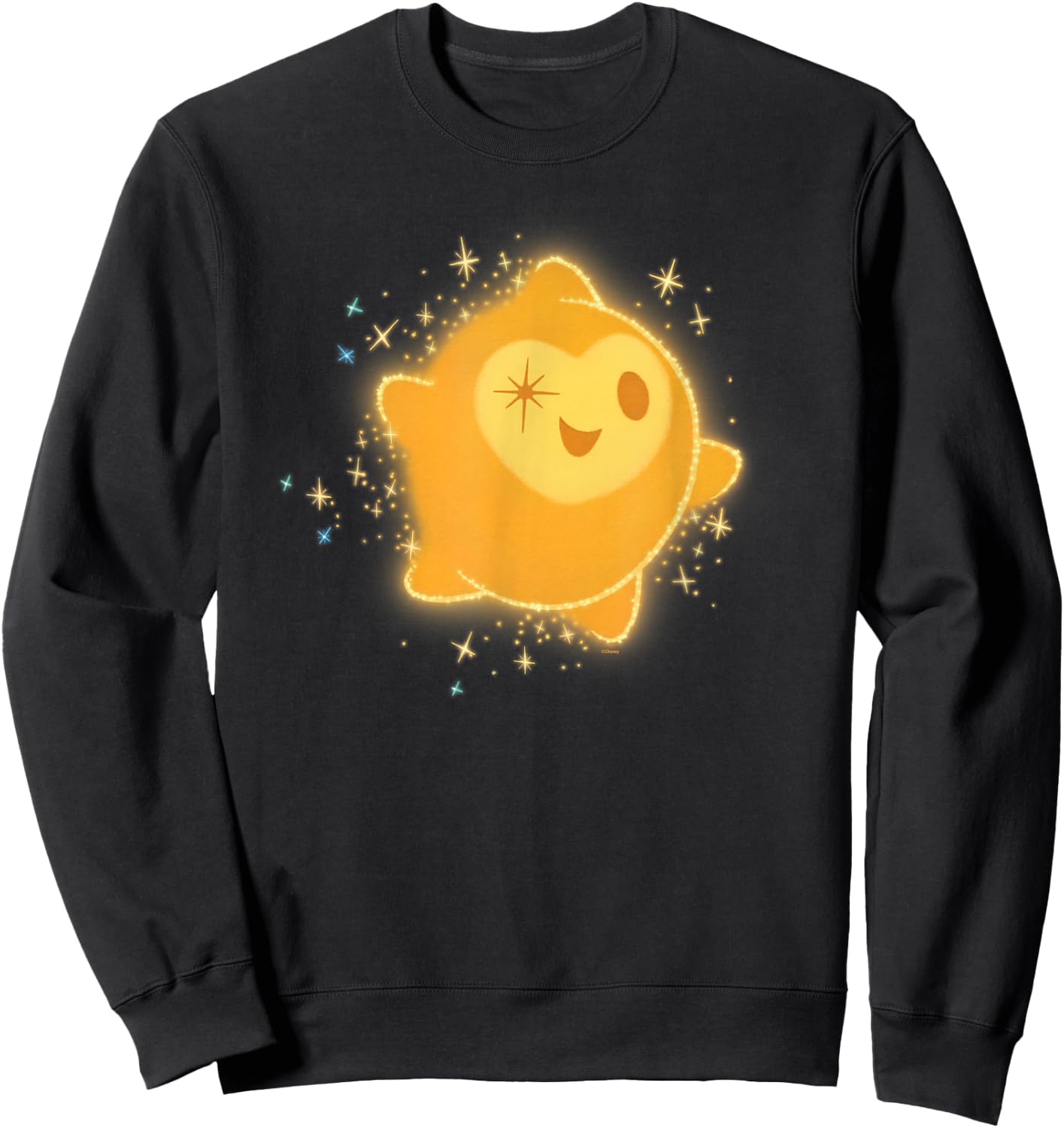 Disney Wish Star Eye Wink Sweatshirt - Sweatshirt | Black