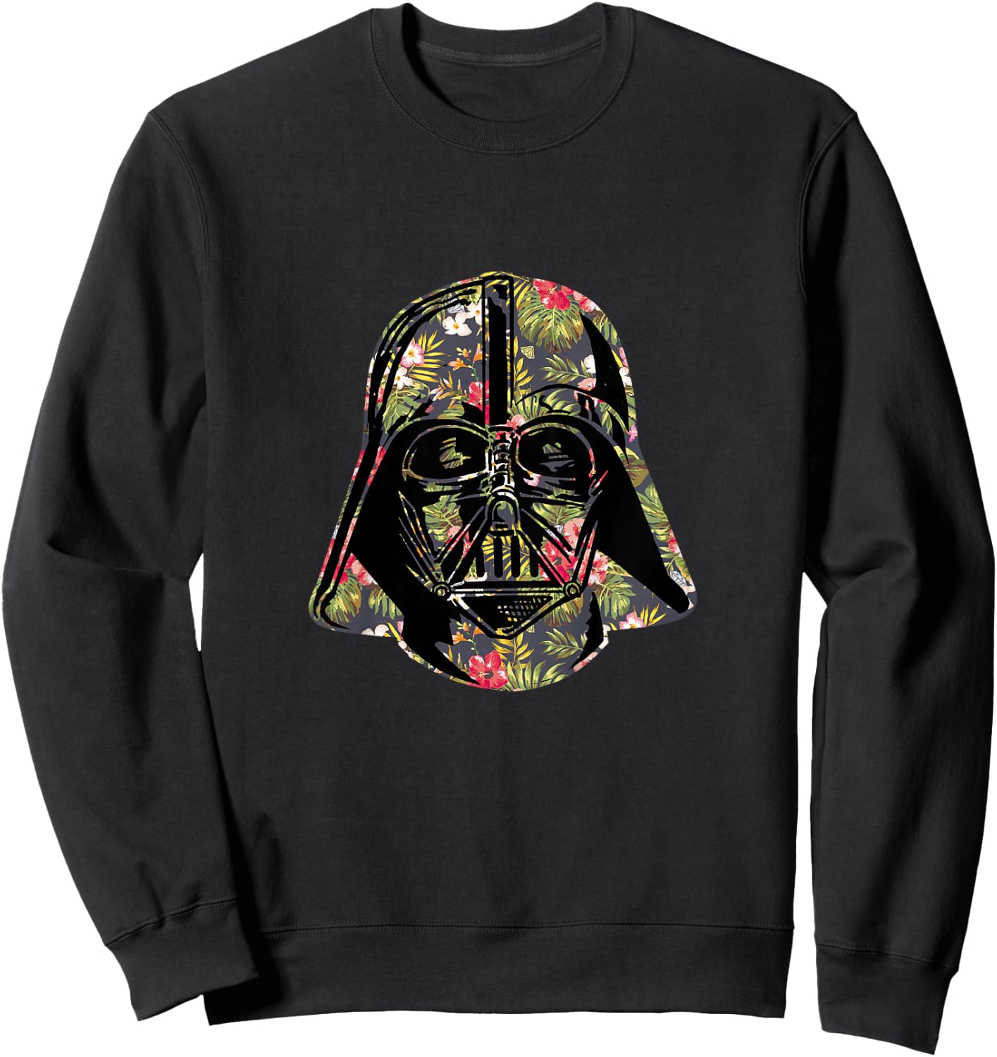 Star Wars Classic Darth Vader Floral Tropical Helmet Sweatshirt - Sweatshirt | Black