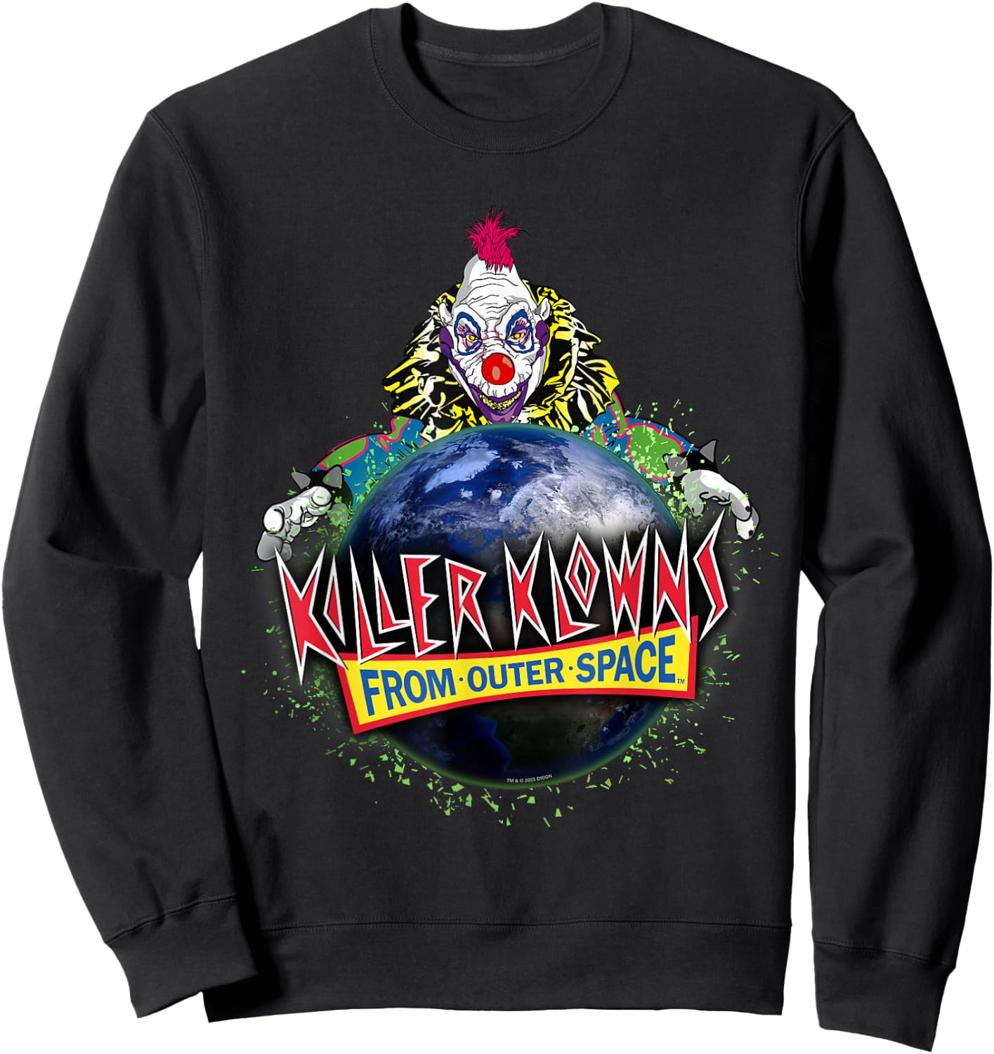 Killer Klowns from Outer Space Klownzilla Earth Invasion Sweatshirt - Sweatshirt | Black