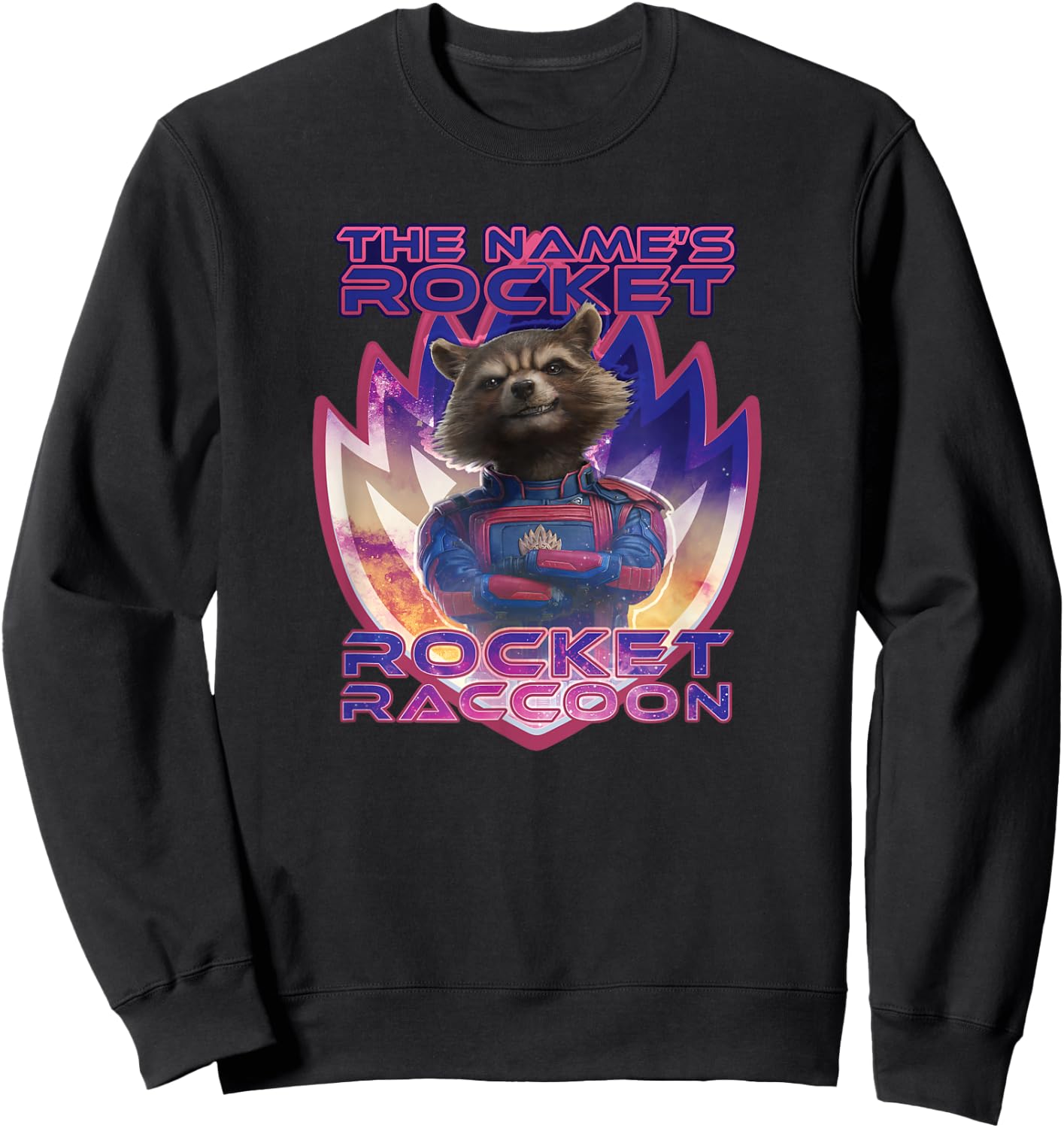 Marvel Guardians of The Galaxy 3 The Name’s Rocket Raccoon Sweatshirt - Sweatshirt | Black