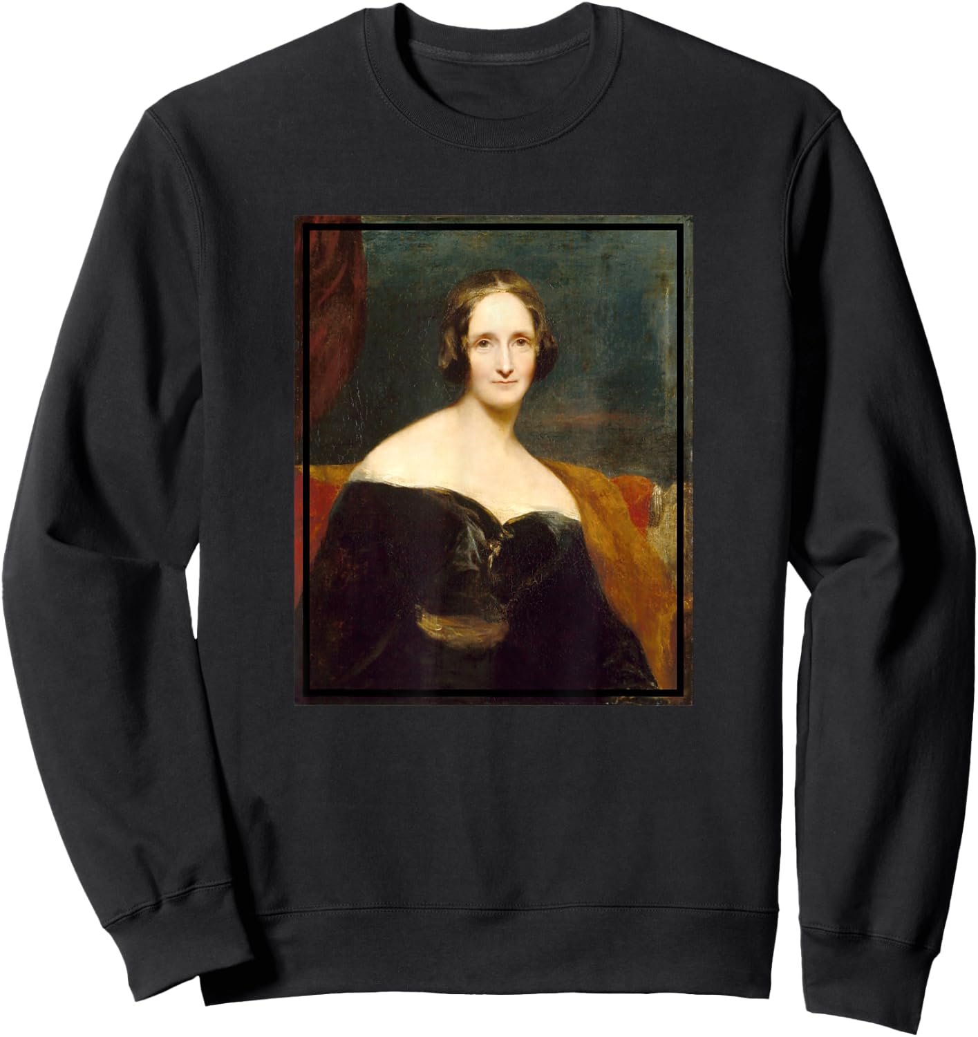 Mary Shelley Portrait Painting (1840) Sweatshirt - Sweatshirt | Black