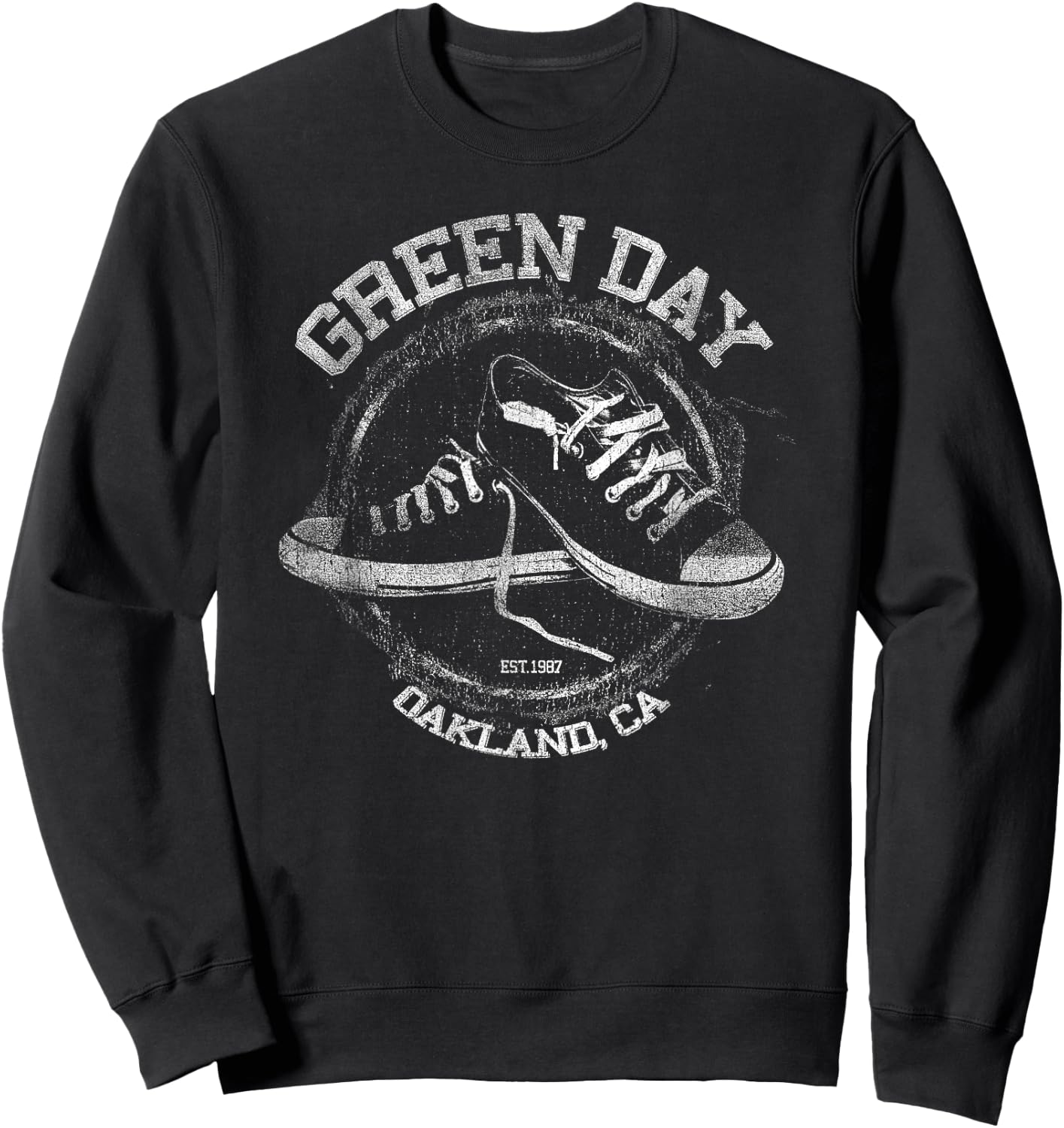 Green Day Allstar Sweatshirt - Sweatshirt | Black