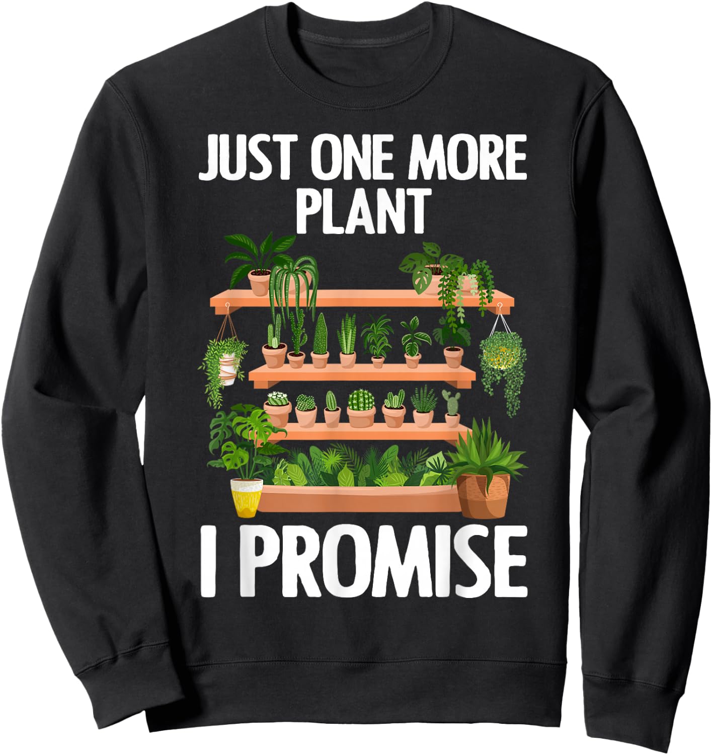 Cute Plant Design Women Garden Gardener Plant Lover Small Sweatshirt - Sweatshirt | Black