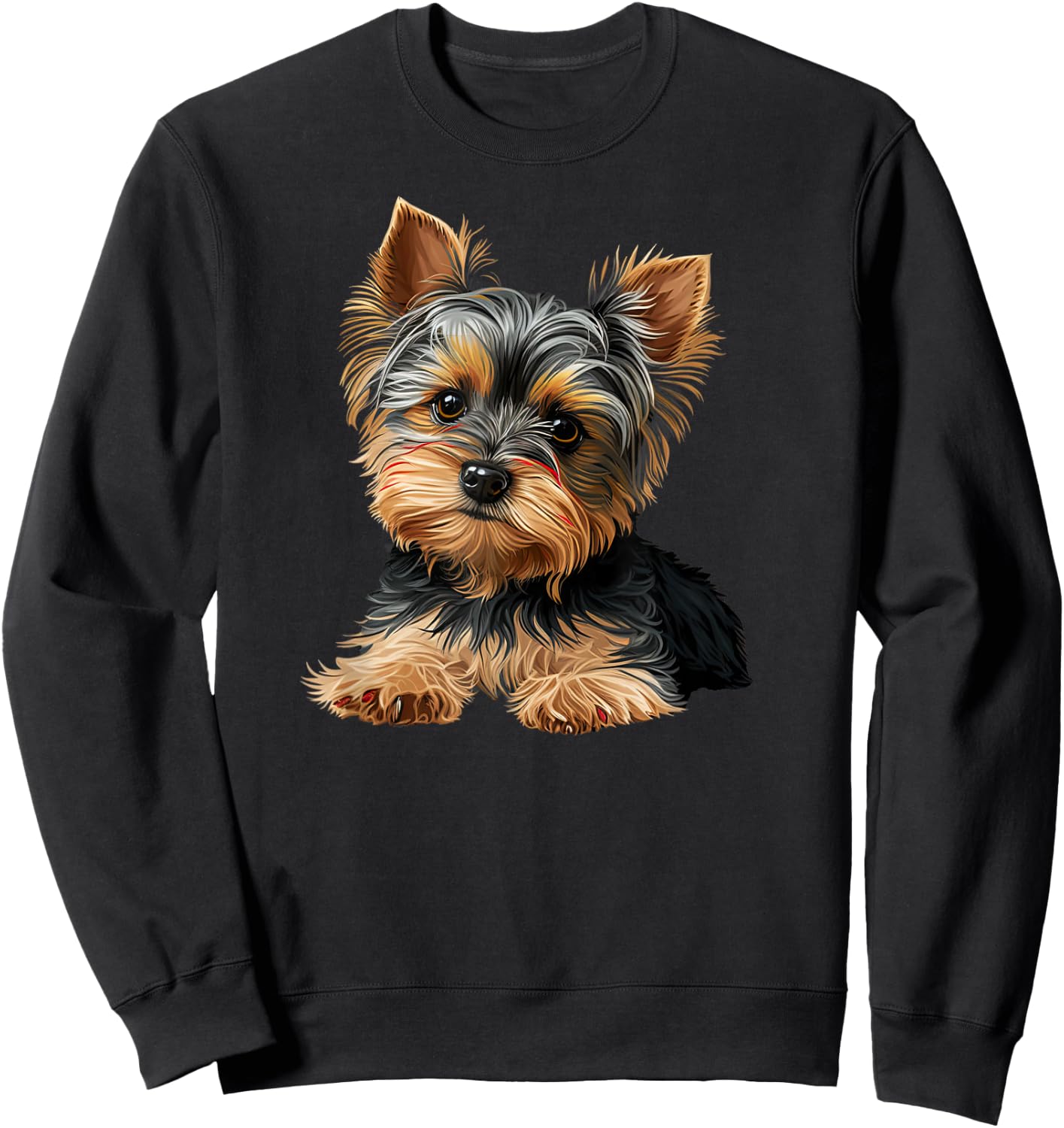 Funny Yorkshire Terrier Cute Puppy Sweatshirt - Sweatshirt | Black