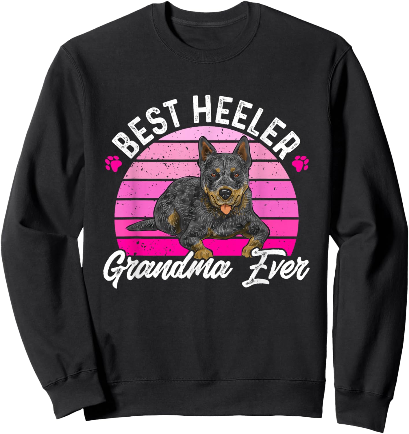 Australian Cattle Dog Red Blue Heeler Sweatshirt - Sweatshirt | Black