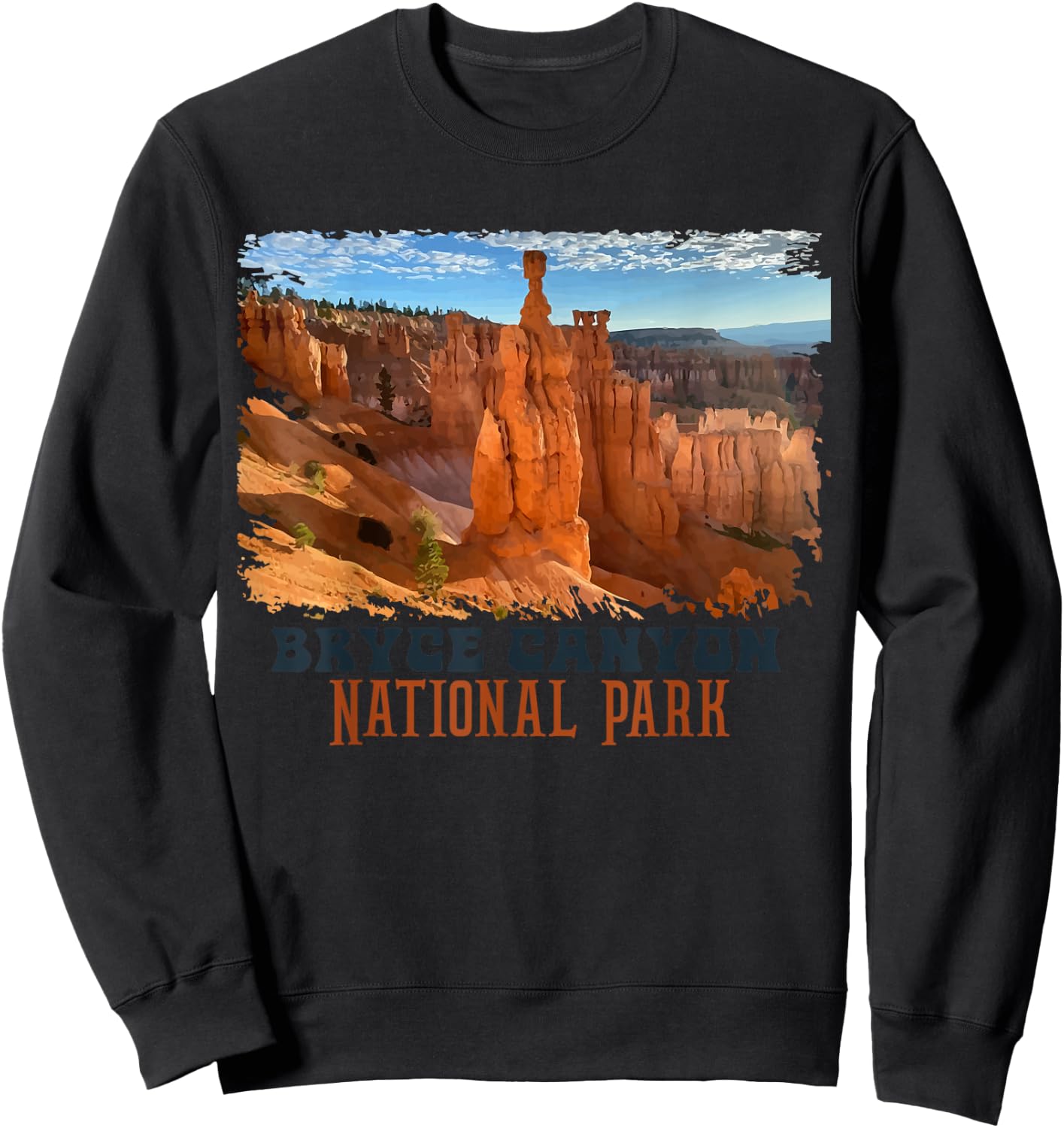 Bryce Canyon National Park Trail Explore Utah Camping Hiking Sweatshirt - Sweatshirt | Black