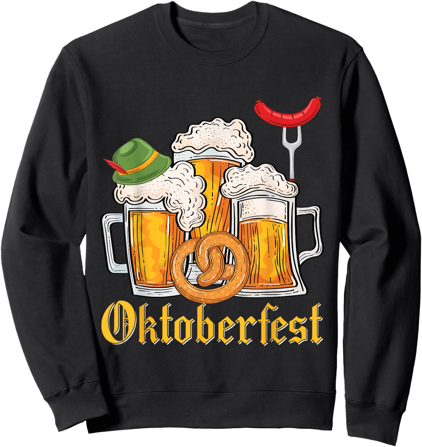 Oktoberfest 2025 Funny Oktoberfest 2025 Costume Men Women Sweatshirt - Sweatshirt | Black
