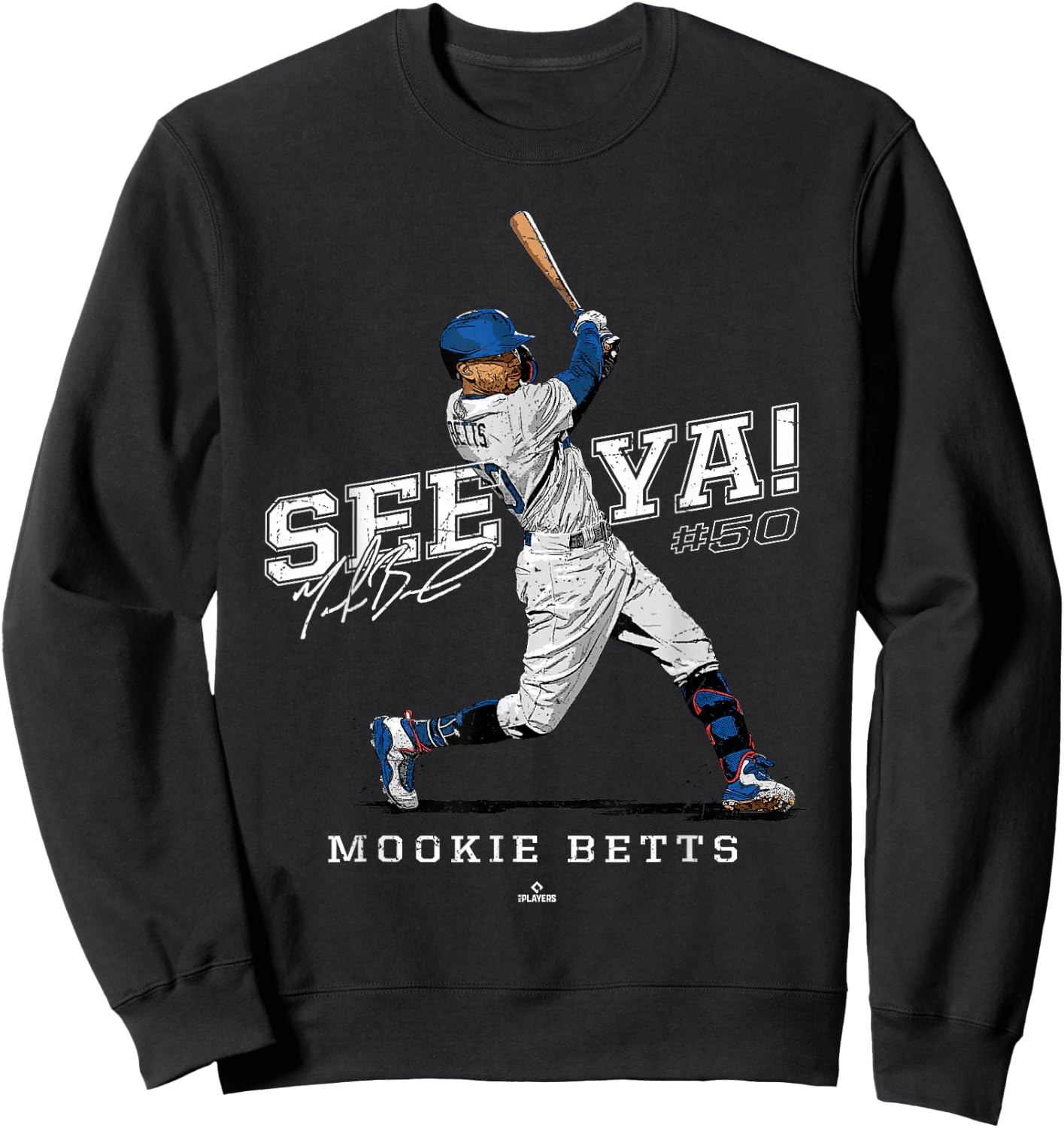 See Ya! Mookie Betts Los Angeles MLBPA Sweatshirt - Sweatshirt | Black