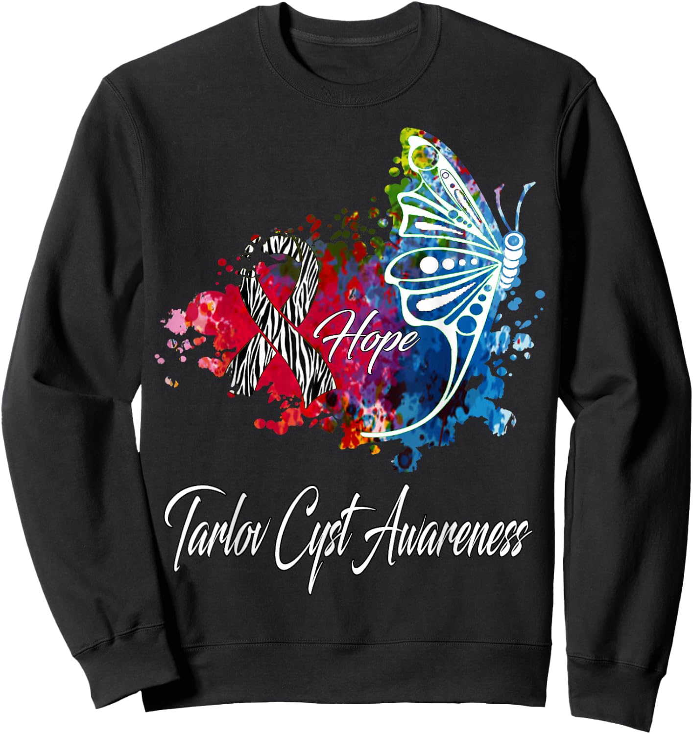 Tarlov Cyst Awareness Sweatshirt - Sweatshirt | Black