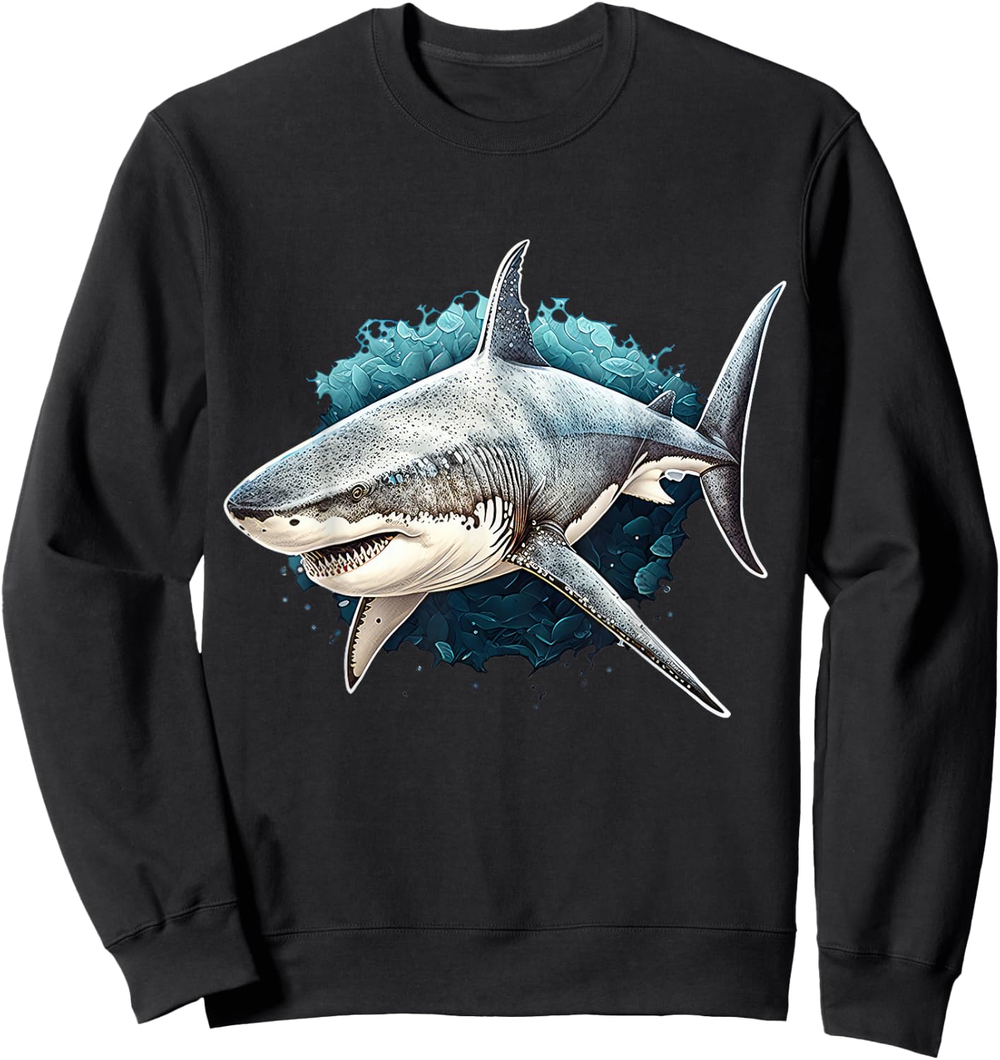 Shark Lover Ocean Animal Graphic Novelty Boys Men Birthday Sweatshirt - Sweatshirt | Black
