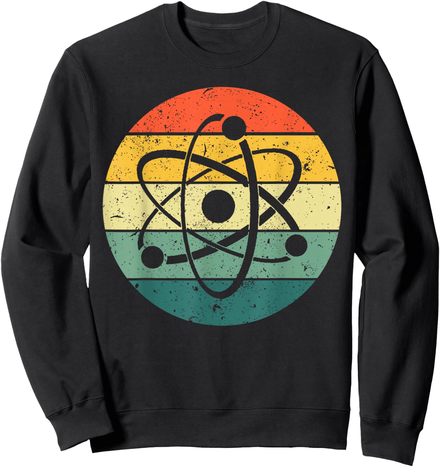 Cool Atom Art Men Women Biology Physics Chemistry Teacher Sweatshirt - Sweatshirt | Black